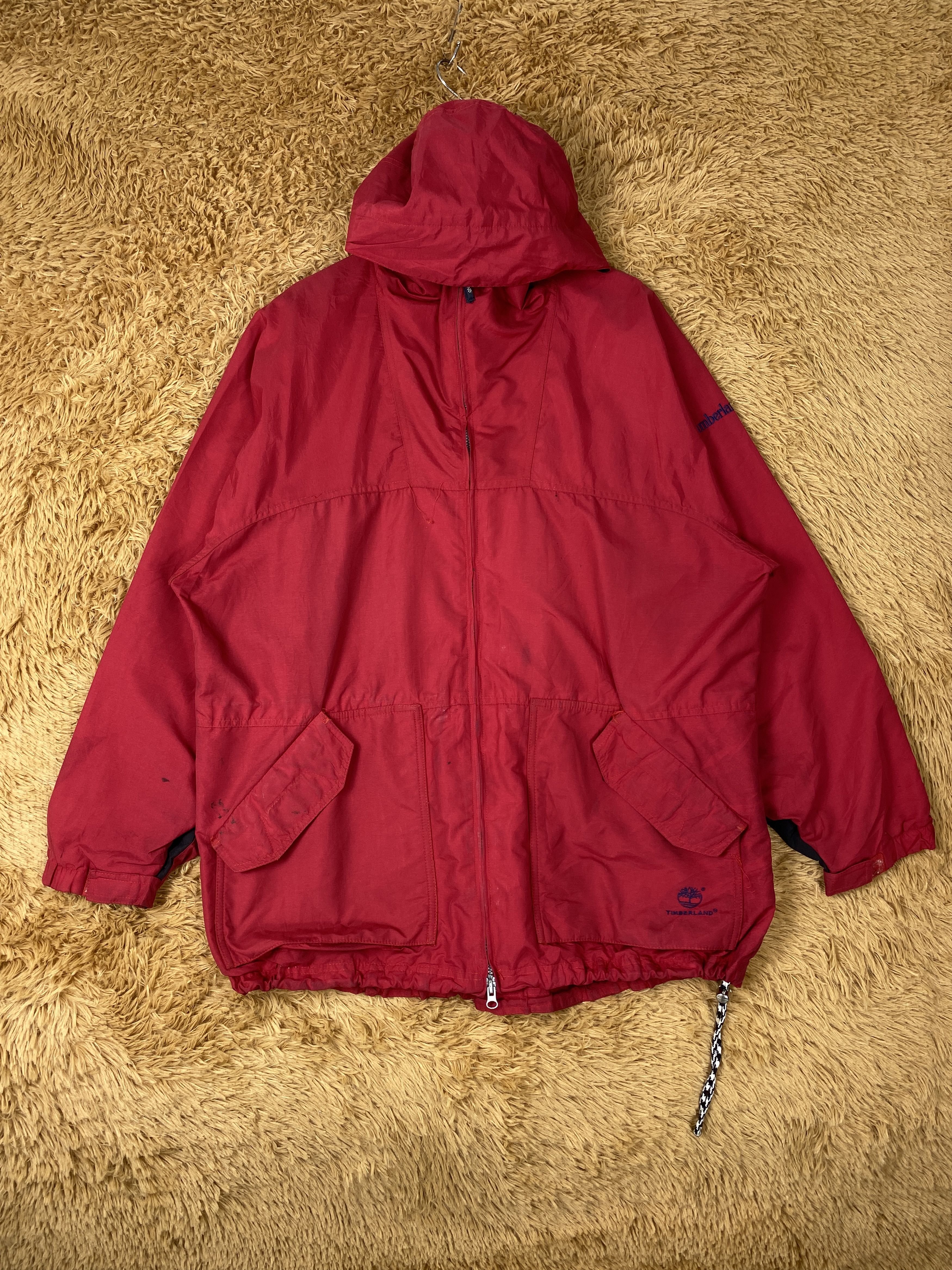 Timberland Vintage Timberland Hoodie Parkas Jacket J1986 Size US L / EU 52-54 / 3 - 1 Thumbnail