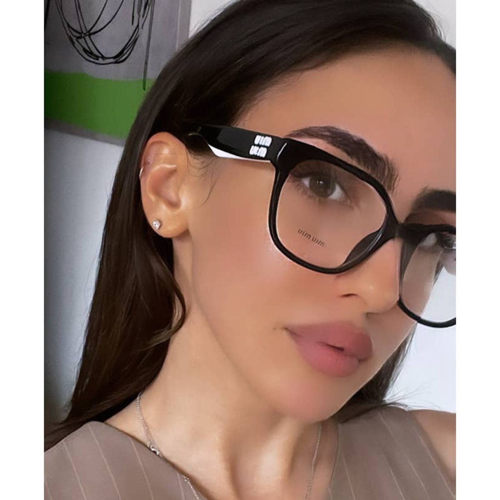 Miu Miu NEW MIU MIU MU02XV 1AB1O1 BLACK WOMEN EYEGLASSES MU 