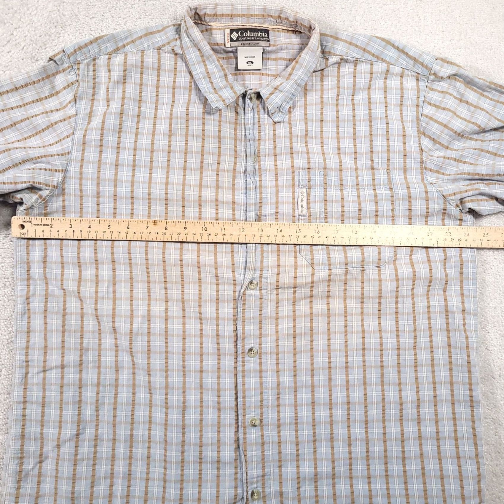 Vintage Columbia XCO Shirt Mens XL Short Sleeve Button Up Fishing Grunge Outdoor Shirt Size US XL / EU 56 / 4 - 7 Thumbnail
