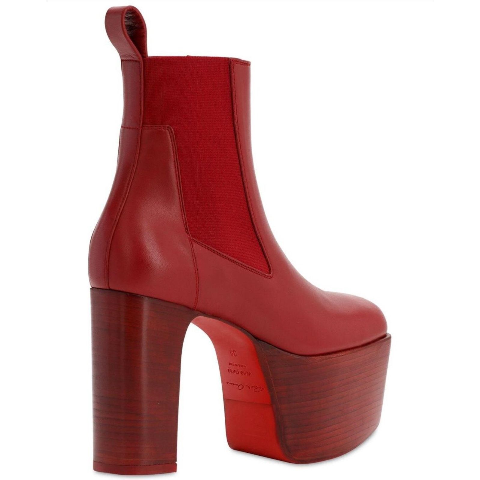驚きの安さ Rick Owens Kiss Boots Red | Grailed 靴