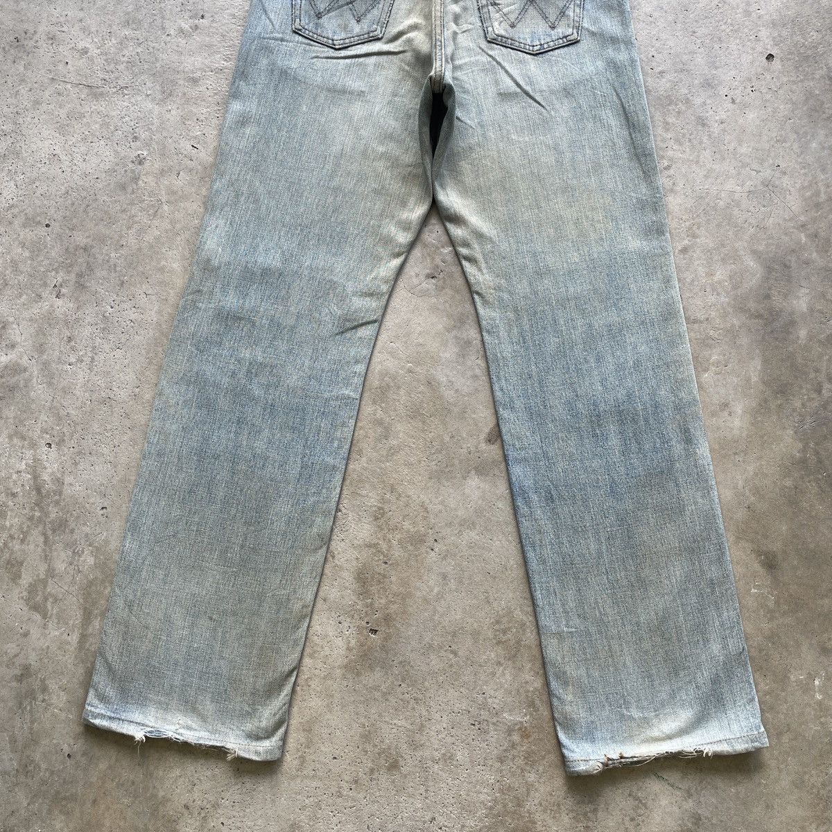 Jean Vintage Wrangler RUSTY Jeans Distressed Faded Denim Pants Size US 29 - 9 Thumbnail