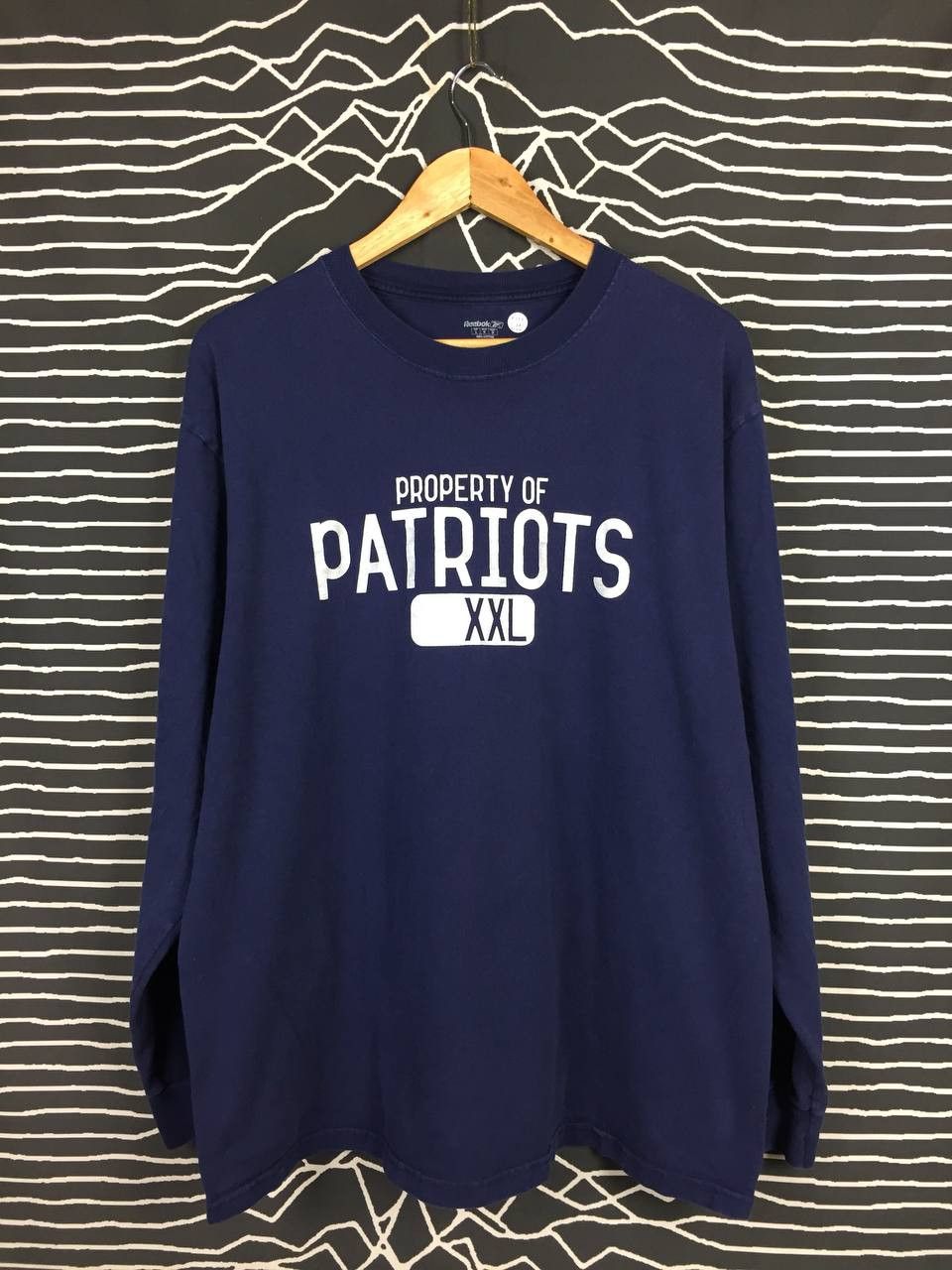 Reebok × Vintage Vtg Reebok Property Of Patriots Longsleeve Tee Size US L / EU 52-54 / 3 - 2 Thumbnail