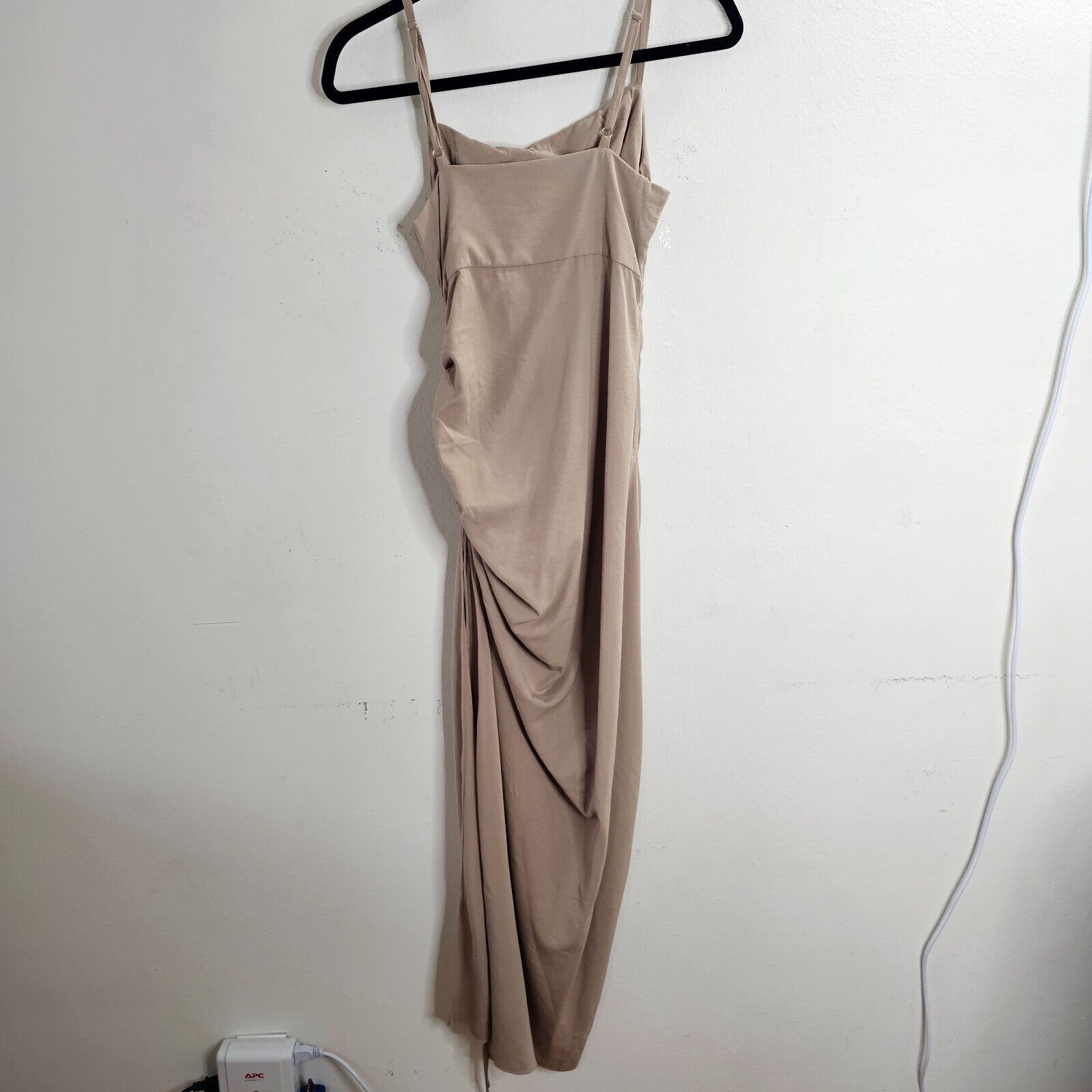 Other Emory Park Beige Maxi Drawstring Square-Neck Split Dress S Size S / US 4 / IT 40 - 2 Thumbnail