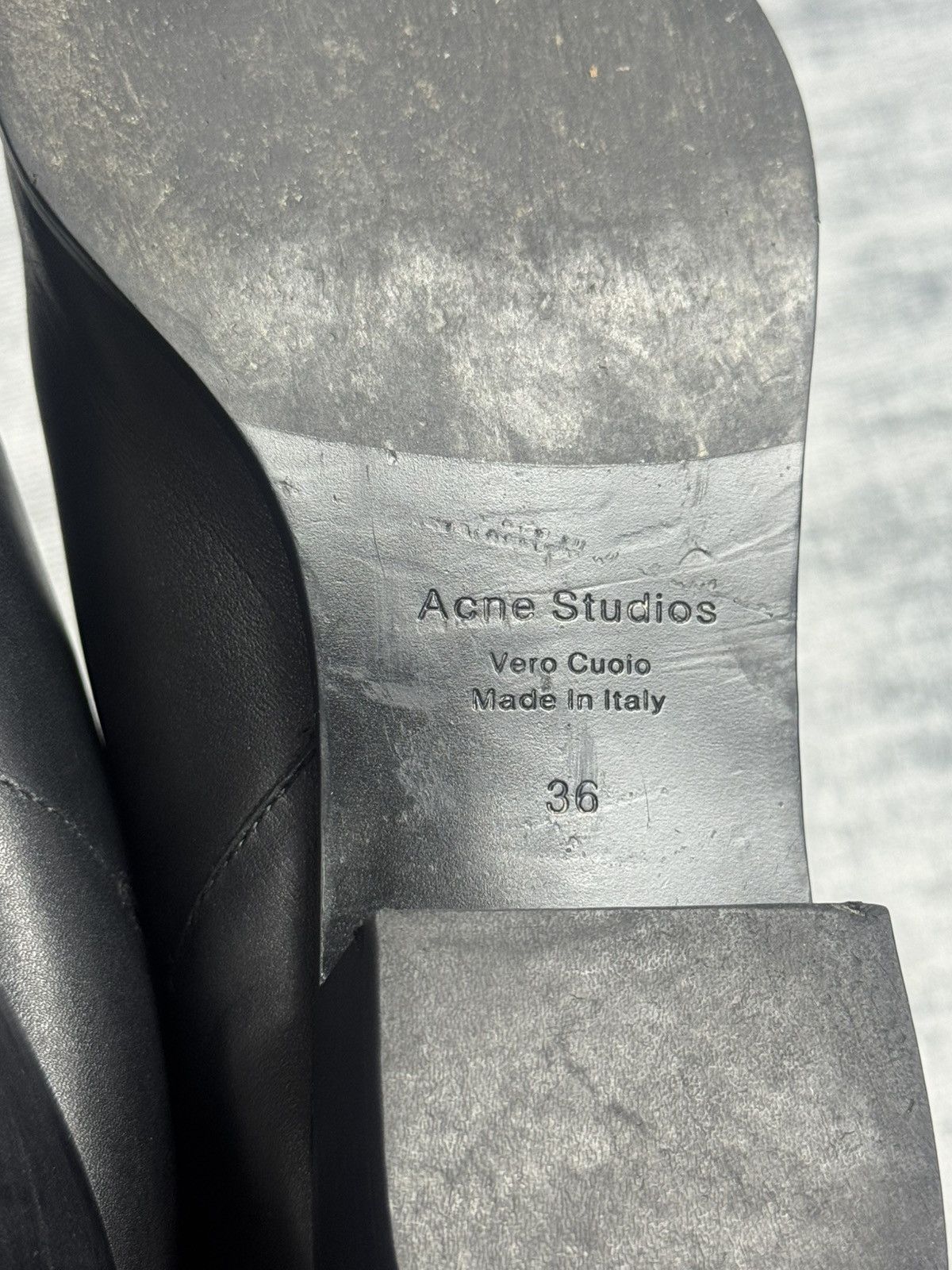 Acne Studios Acne Studios - Jensen Black Leather - Chelsea Ankle Boots Size US 6 / IT 36 - 12 Thumbnail