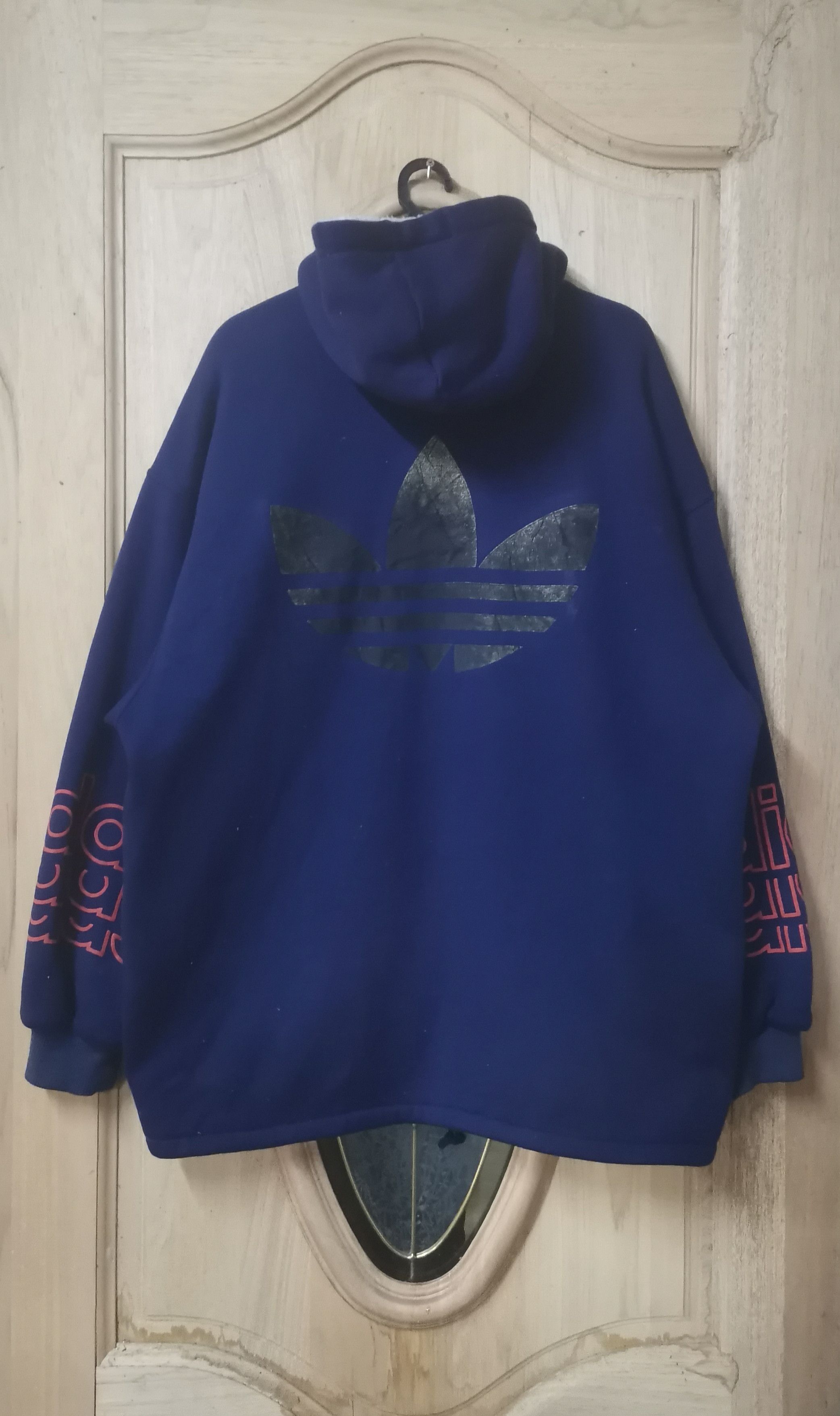 Adidas × Vintage vintage Adidas jacket hoodies three stripes Size US L / EU 52-54 / 3 - 3 Thumbnail
