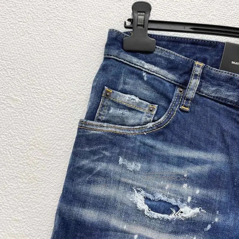 Dsquared2 DSQUARED2 Men's Blue Denim Casual Pants . Size US 26 / EU 42 - 4 Thumbnail