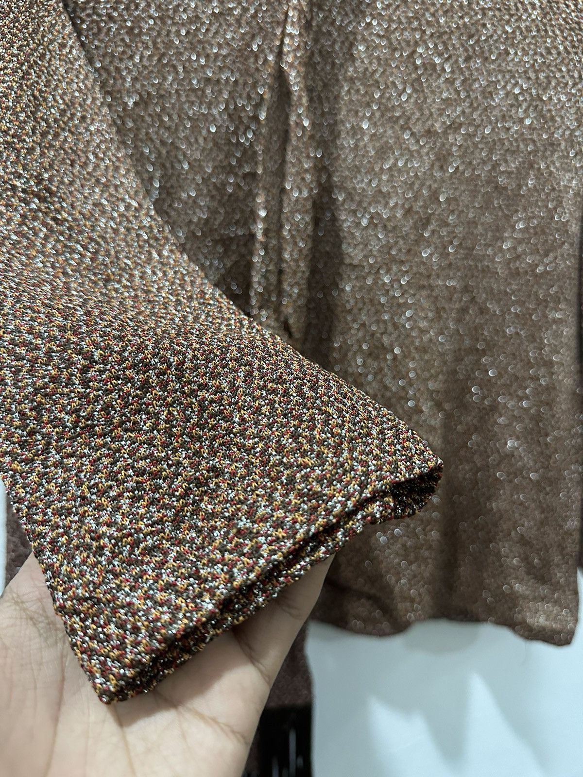 Christian Dior Monsieur × Vintage Vintage 70s Miss Dior Modele Exportation Glitter Blouse Size S / US 4 / IT 40 - 8 Thumbnail