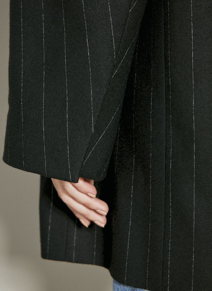 Saint Laurent Paris o1bcso1str1124 Oversized Jacket in Black Size XS / US 0-2 / IT 36-38 - 5 Thumbnail