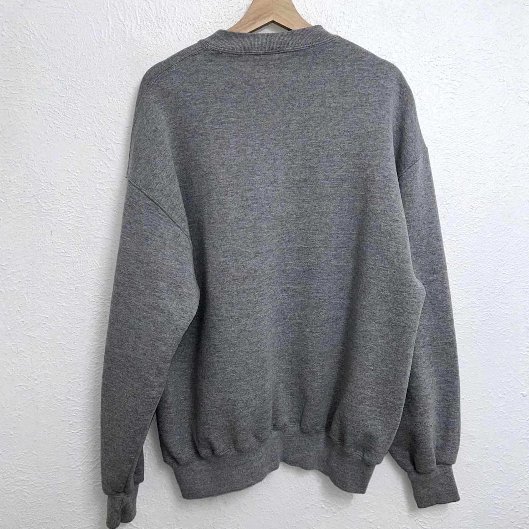 Russell Athletic VINTAGE Russell Athletic Sweatshirt Gray USA Made XL Crew Neck Long Sleeve Graphic Print Logo 90s College Sports Urban Fashion Mens Size US XL / EU 56 / 4 - 2 Thumbnail