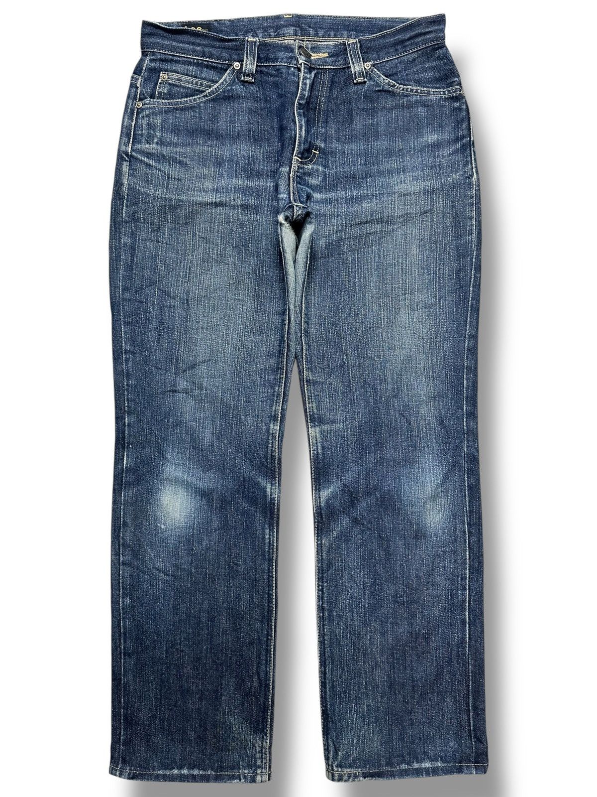 Lee Vintage Lee Riders Distressed Straight Leg Jeans Faded Wash Size US 31 - 1 Thumbnail