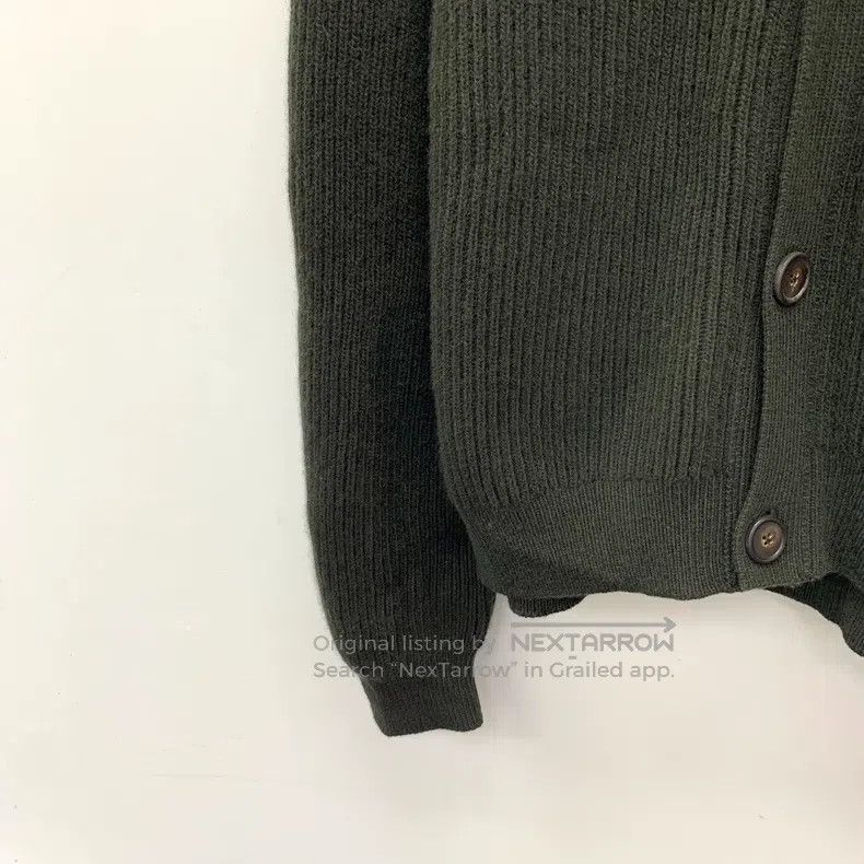 Hermes Hermes Forest Green Cashmere Lapel Single Breasted Knitted Size US XL / EU 56 / 4 - 4 Thumbnail