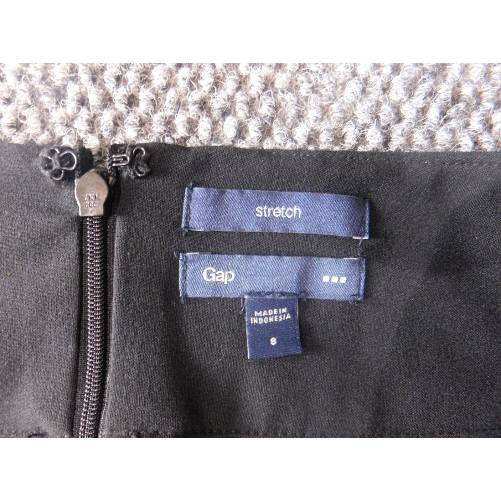 Gap Gap Skirt A-Line Knee Length Black 8 Women's Regular Knit Stretch Zip Casual Vintage No Designer Boys No Girls No Size 30" / US 8 / IT 44 - 7 Thumbnail