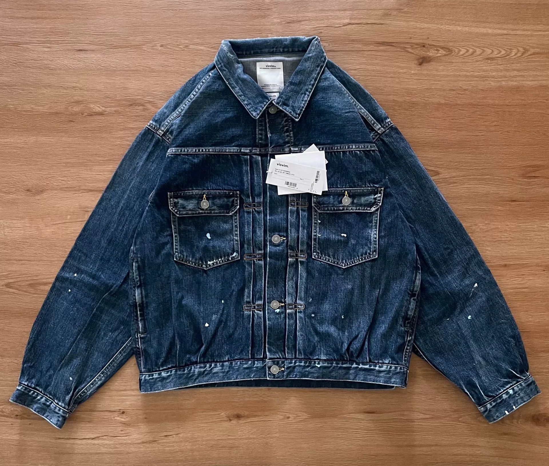 Visvim VISVIM 101xx DMGD-1010 Women's Denim Jacket Size XS / US 0-2 / IT 36-38 - 1 Thumbnail
