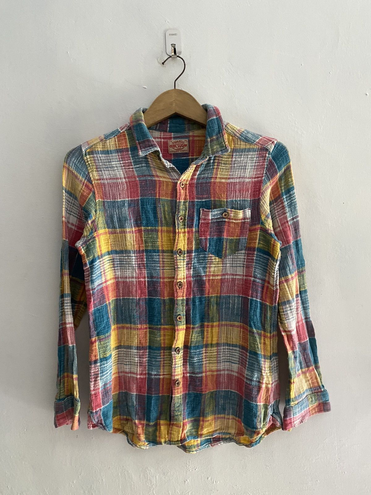 Japanese Brand × Sugar Cane × Vintage Japanese cube sugar plaid shirts Size US M / EU 48-50 / 2 - 1 Thumbnail