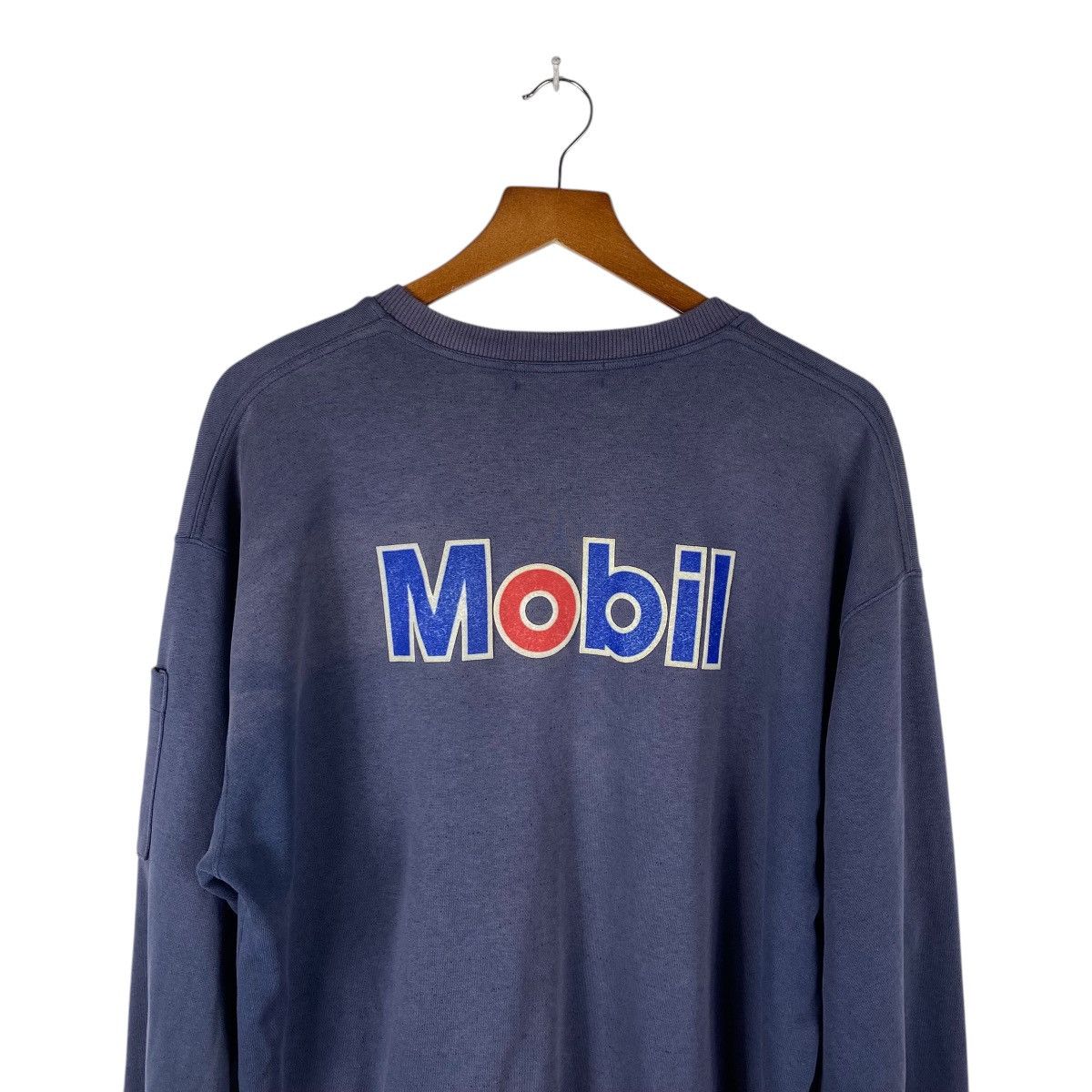 Vintage Vintage ESSO MOBIL GAS Sweatshirt Size US XL / EU 56 / 4 - 2 Thumbnail