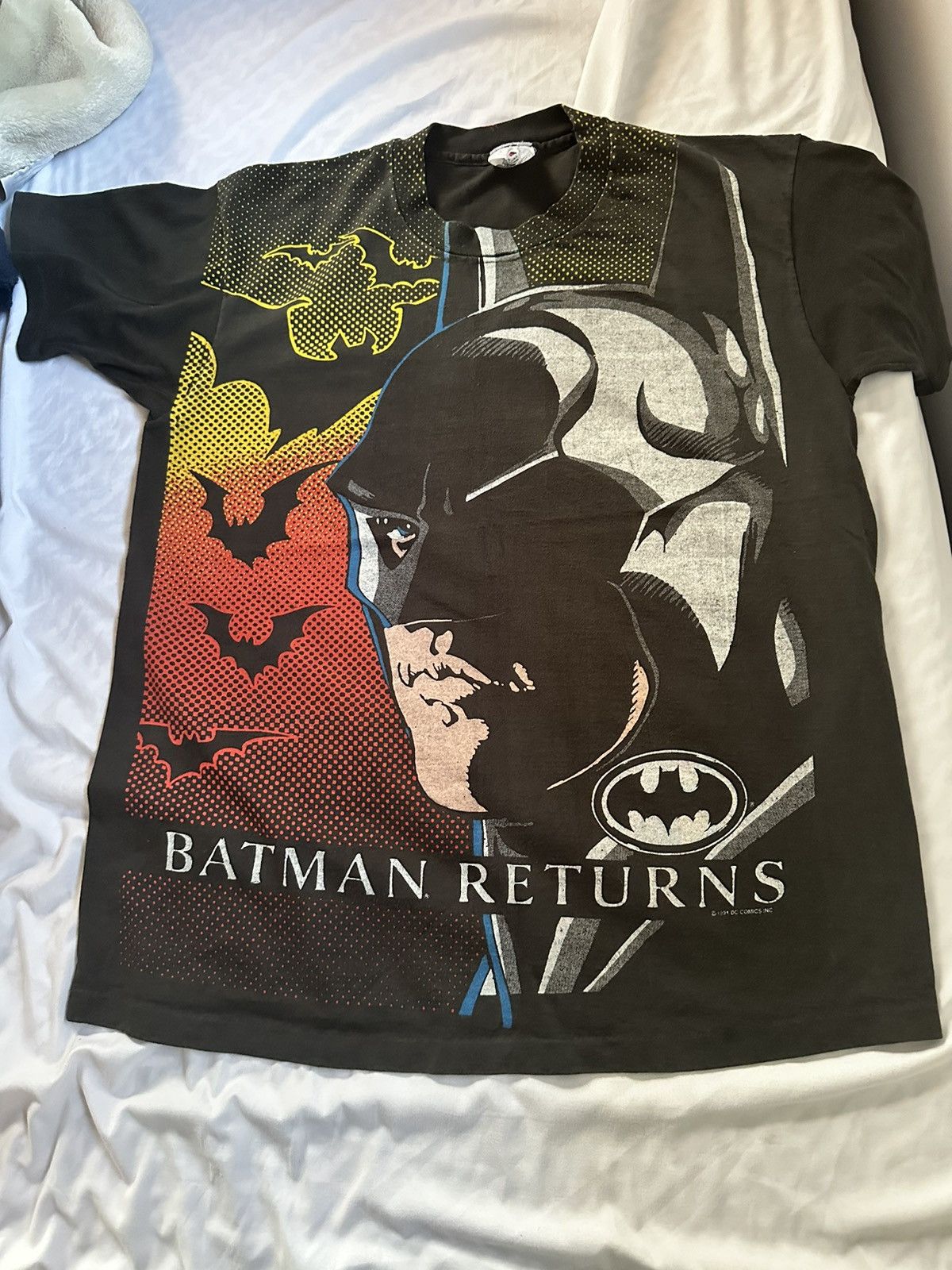 image of Vintage Batman Returns Tee in Black, Men's (Size XL)