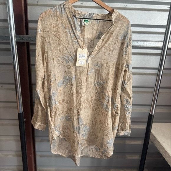 Designer NWT DOLMA ANOUSHKA WOMEN’S BEIGE TOP TUNIC SZ EXTRA LARGE Size XL / US 12-14 / IT 48-50 - 1 Thumbnail