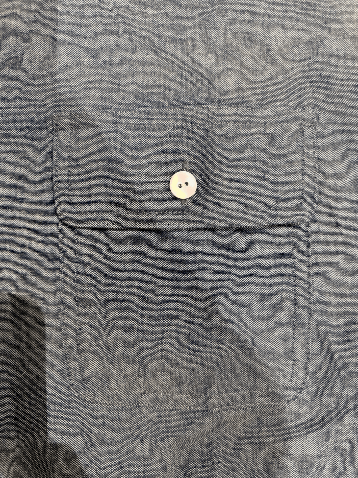 Other 💚 1/25 Conkers Miller Shirt Cotton Chambray Oldham Blue NEW Size US M / EU 48-50 / 2 - 7 Thumbnail