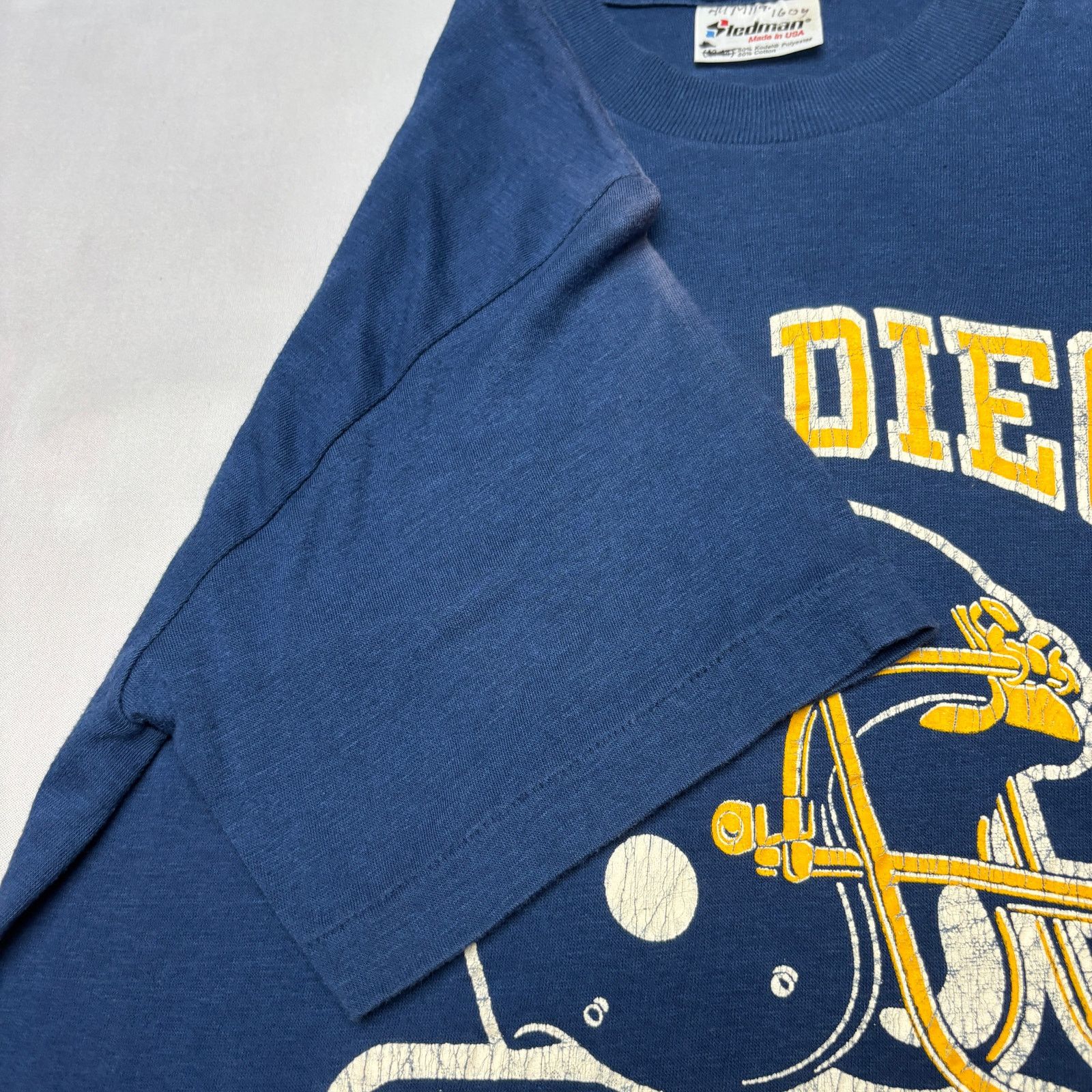 Vintage Vintage 80s San Diego Chargers Tee Shirt Men's Large Stedman Size US L / EU 52-54 / 3 - 3 Thumbnail