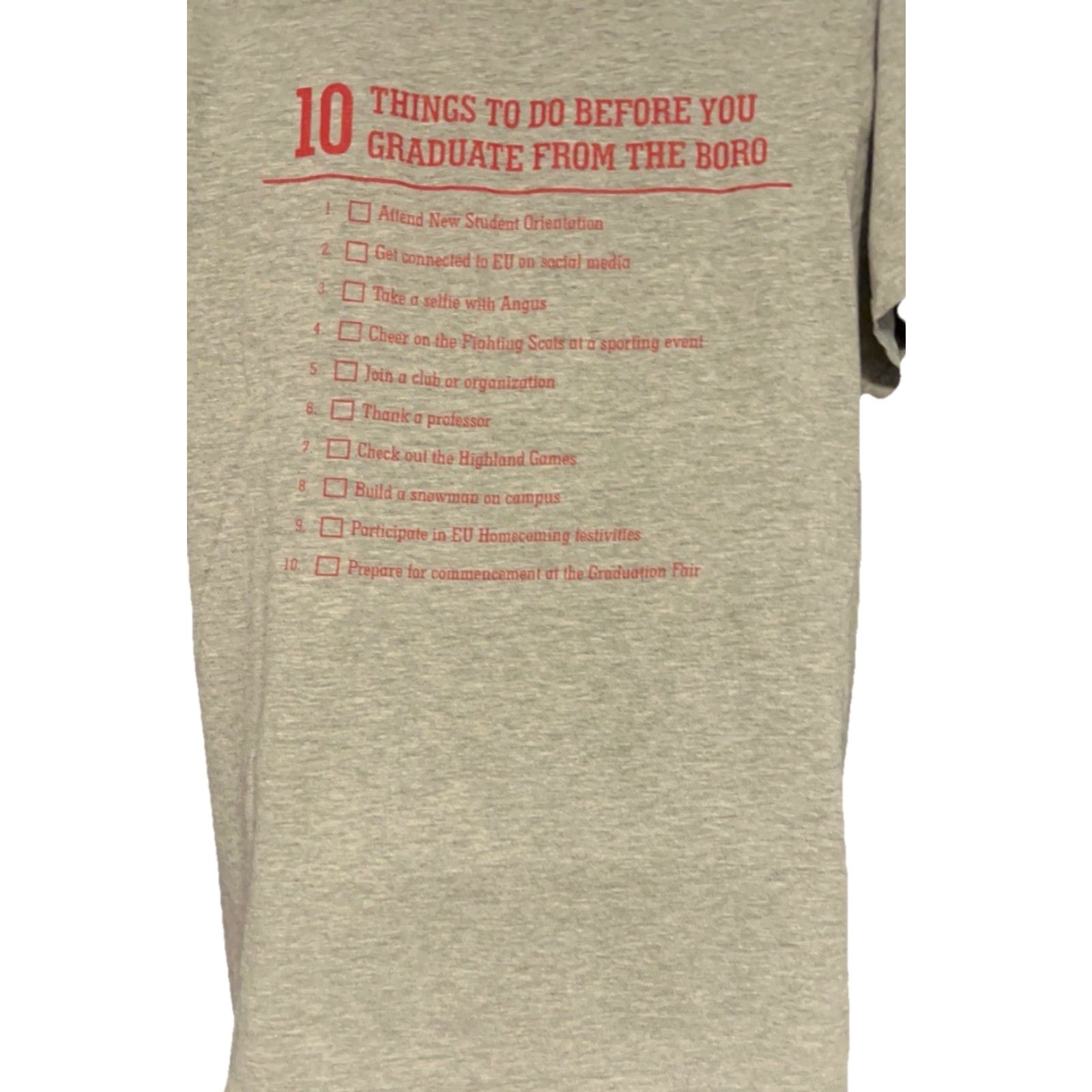 Gildan VINTAGE Edinboro University Shirt Women Small Short Sleeve Heather Gray Double Sided Size S / US 4 / IT 40 - 6 Thumbnail