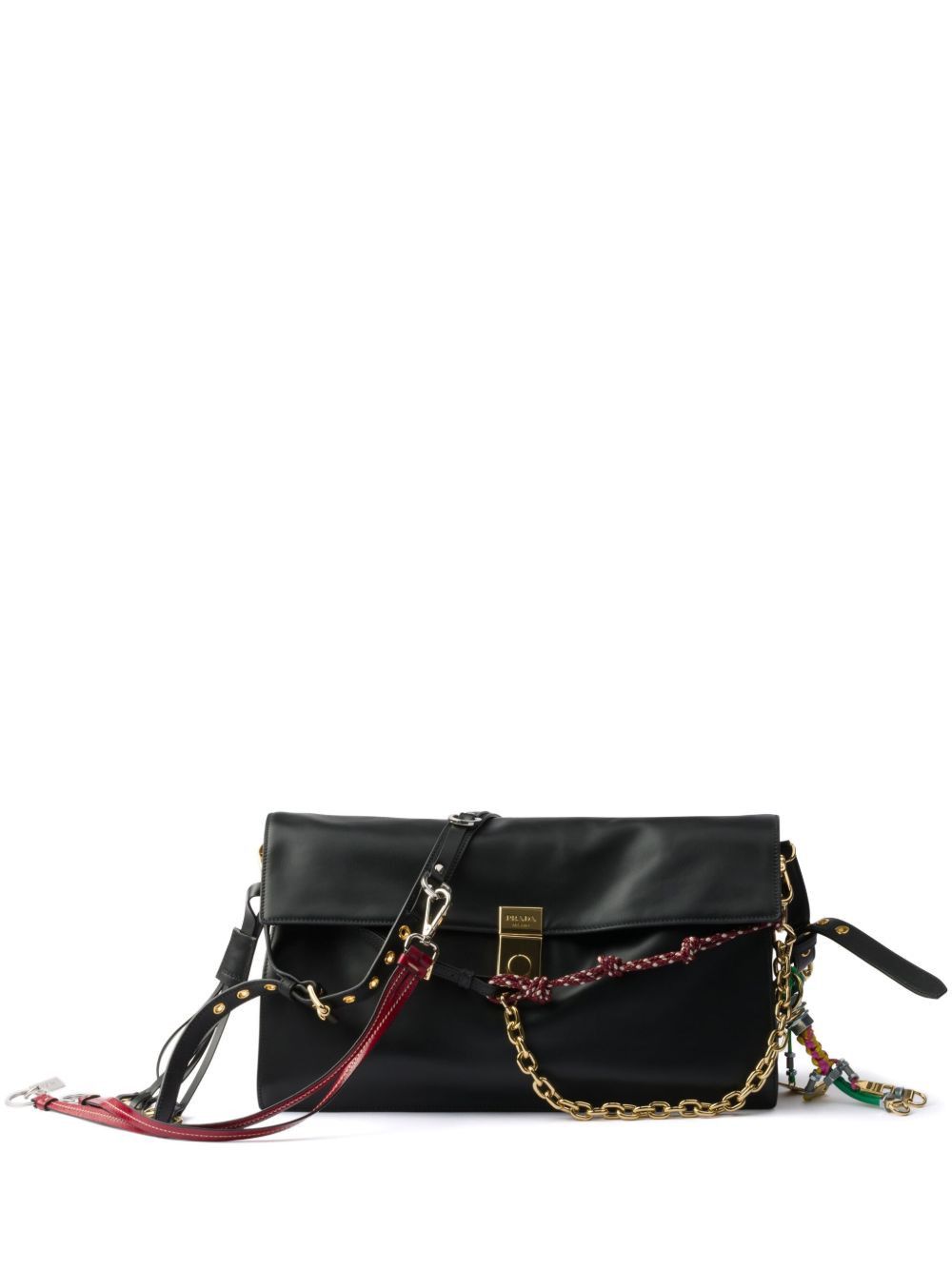 Prada PRADA SOFT SOUND LARGE LEATHER SHOULDER BAG Size ONE SIZE - 1 Thumbnail