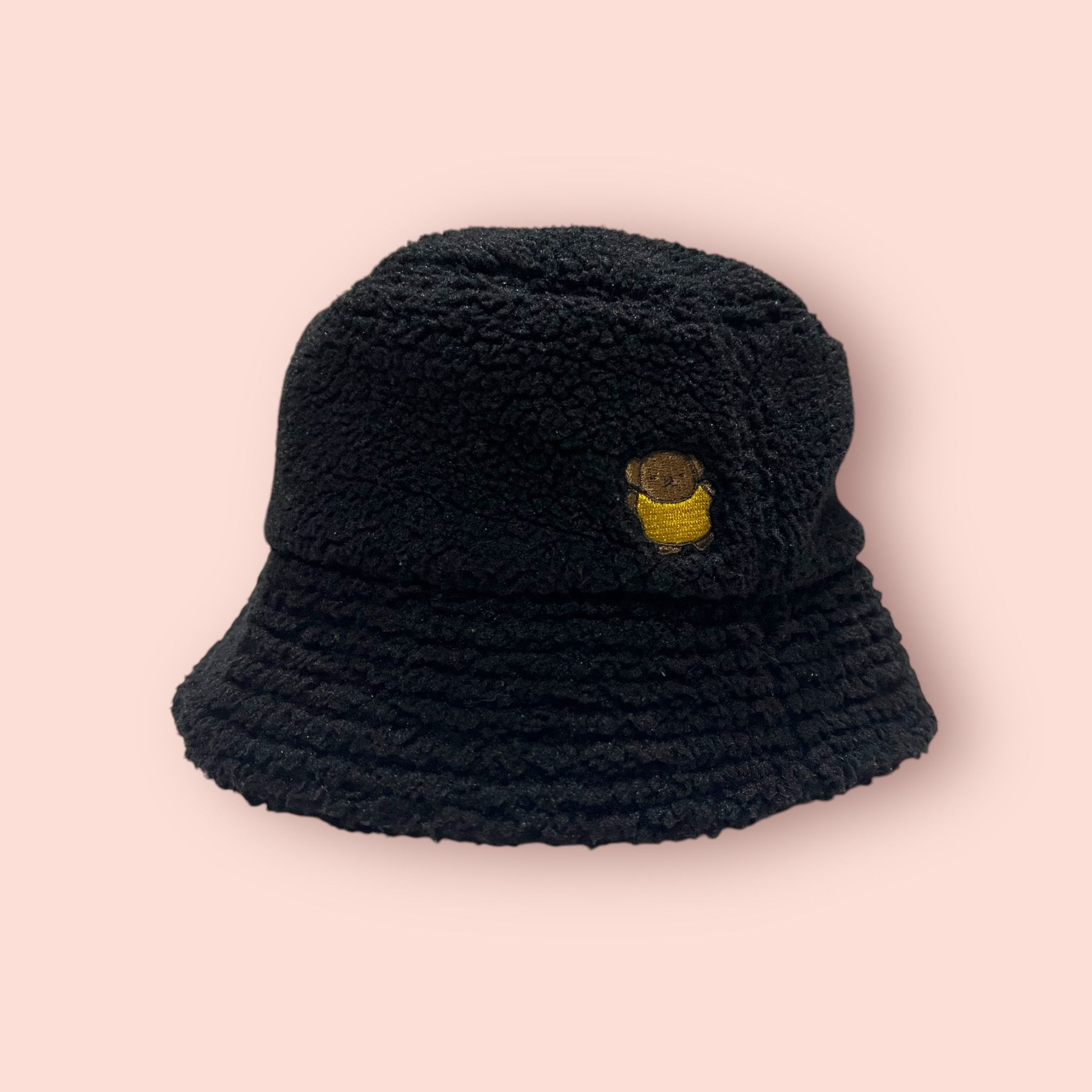 Anime × Cartoon Network × Japanese Brand EMBROIDERED MIFFY BEAR LOGO FLUFFY FLEECE BUCKET HAT Size ONE SIZE - 5 Thumbnail