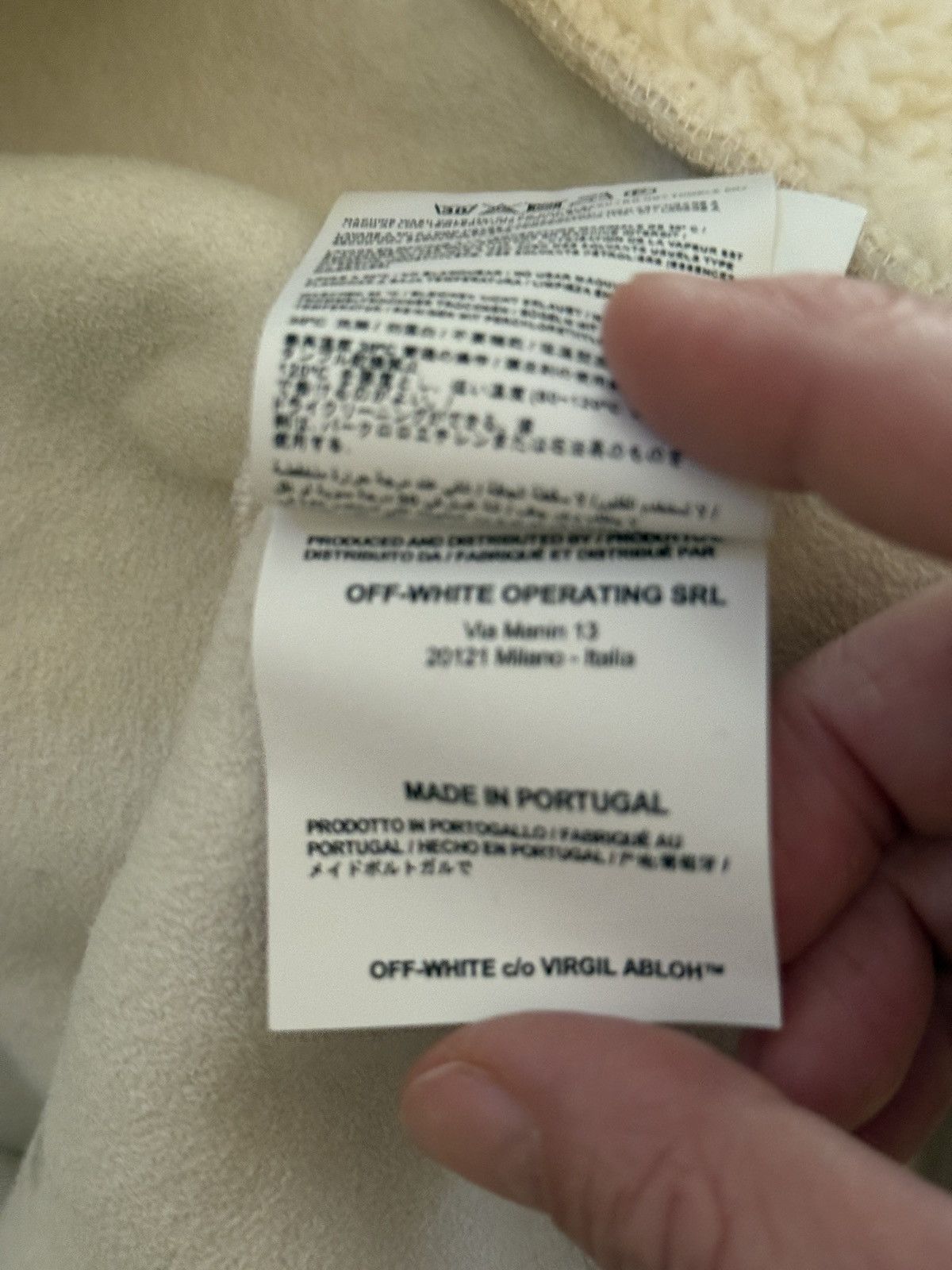 Off-White Off white faux shearling sweatshirt Size US XS / EU 42 / 0 - 6 Thumbnail