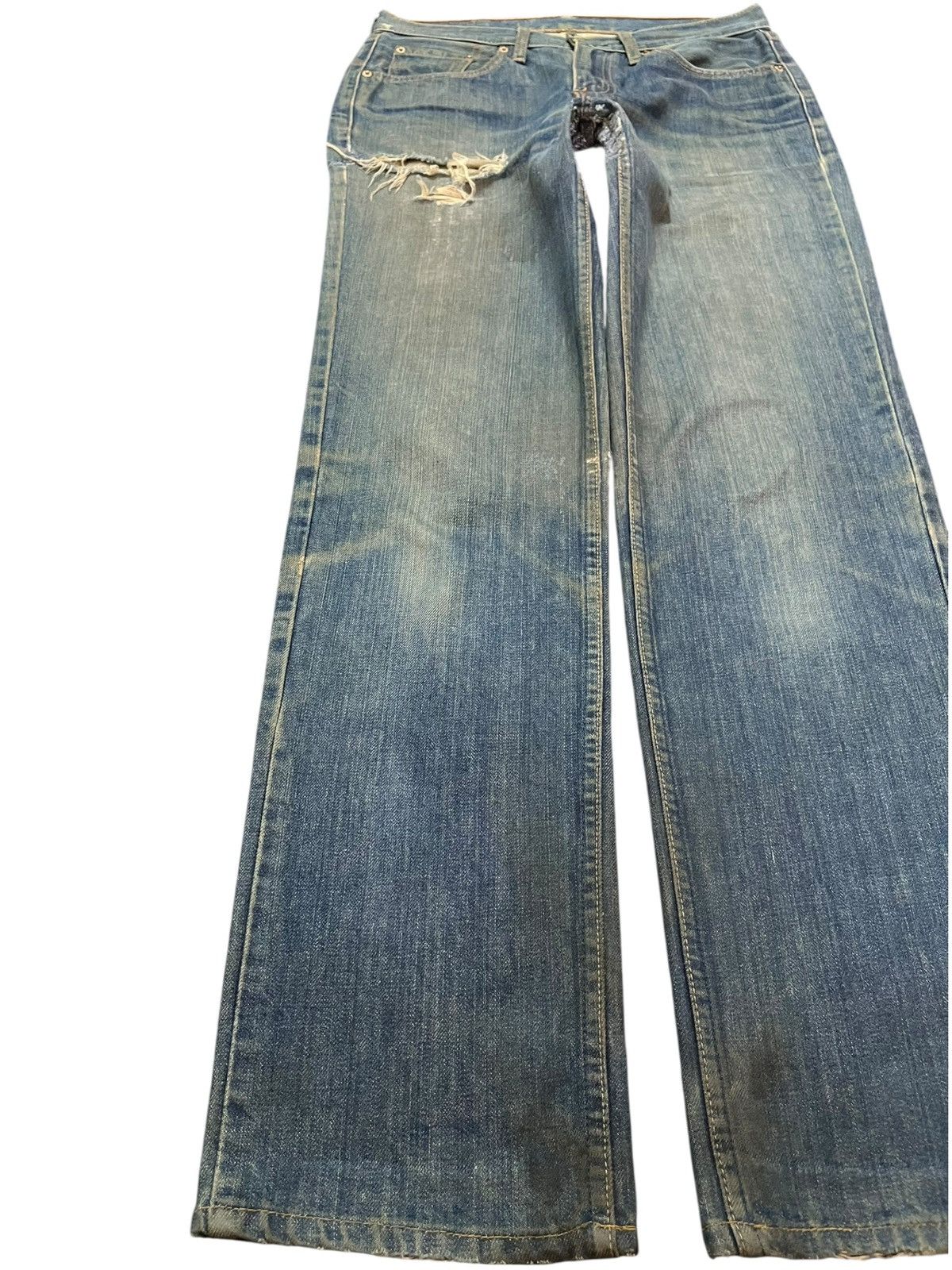 Levi's Vintage Clothing Vintage Levi’s 552 Mossy Green Reconstructed Denim Size US 29 - 4 Thumbnail