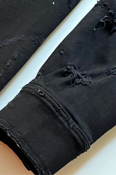 Amiri Amiri distressed black denim shirt Size US M / EU 48-50 / 2 - 10 Thumbnail