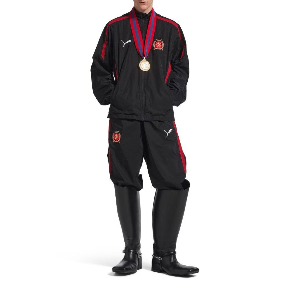 Balenciaga × Puma o1srvl11e0426 Tracksuit Jacket in Black Size US M / EU 48-50 / 2 - 2 Thumbnail