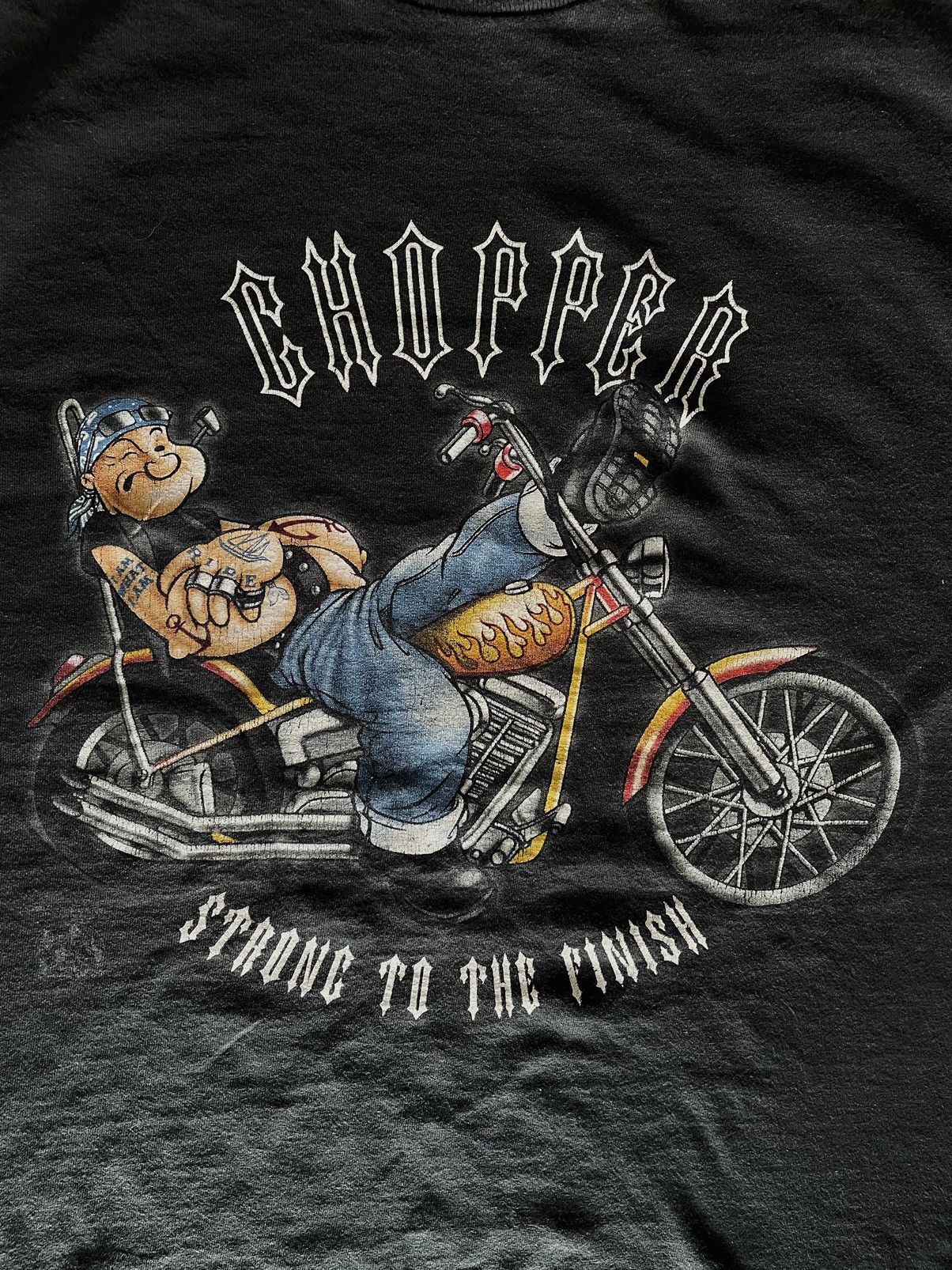 Cartoon Network × Vintage × West Coast Choppers VINTAGE POPEYE CHOPPER “Strong To The Finish” Size US L / EU 52-54 / 3 - 2 Thumbnail