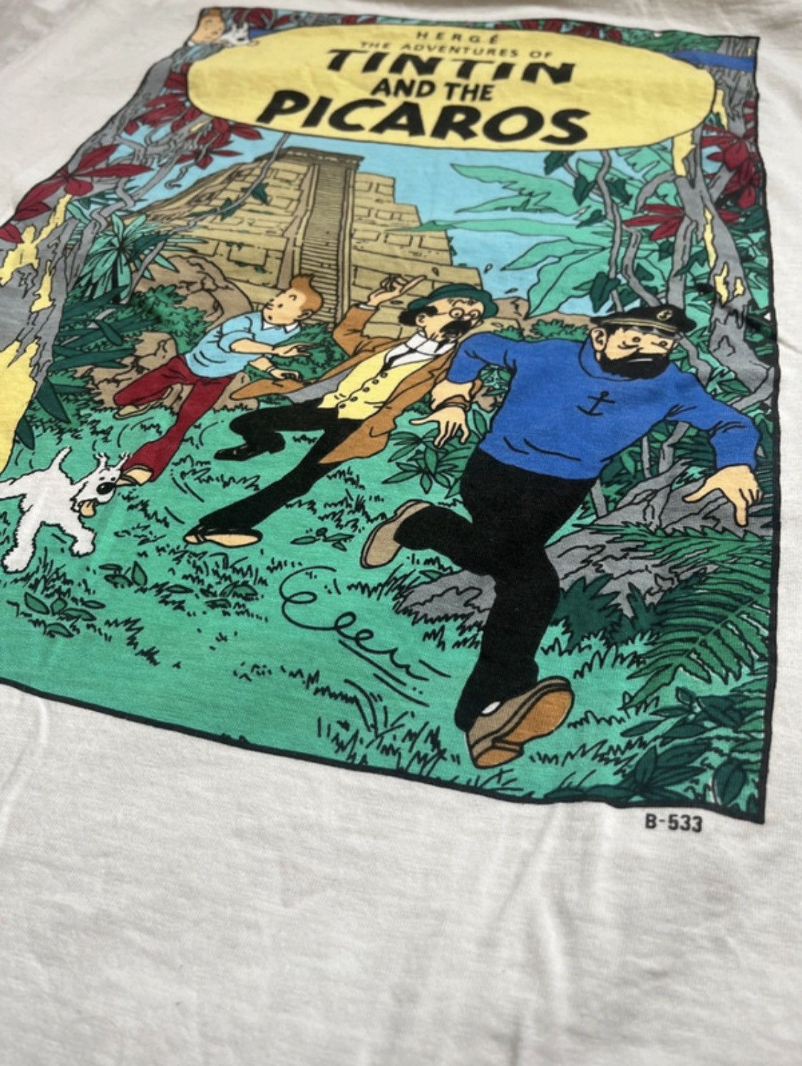 Vintage Tintin vintage tee Tintin and the Picaros Size US L / EU 52-54 / 3 - 7 Thumbnail