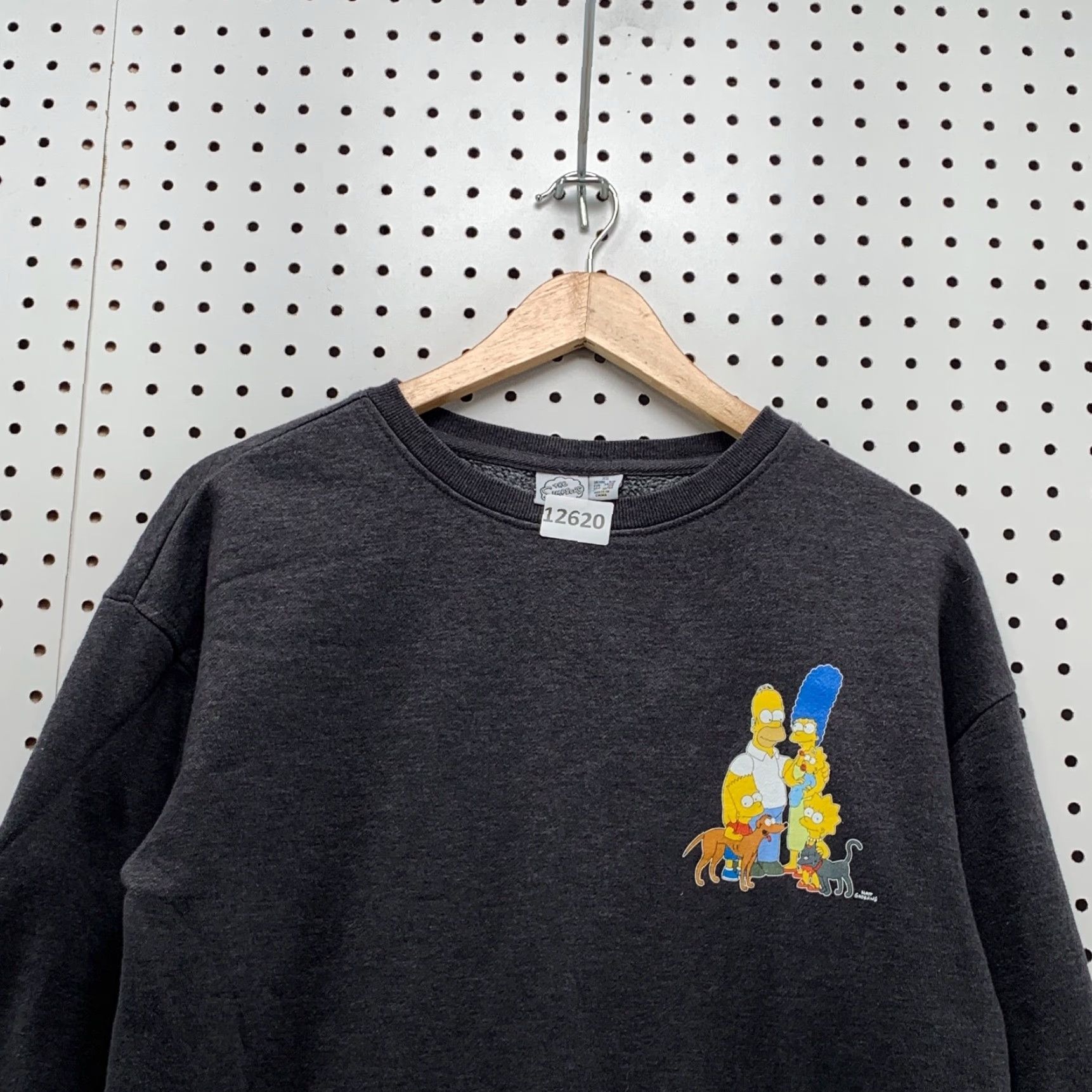 Vintage The Simpsons Sweatshirt Women's XS Long Sleeve Black Pullover Logo Crew Neck Casual Modern Classic Size XS / US 0-2 / IT 36-38 - 2 Thumbnail