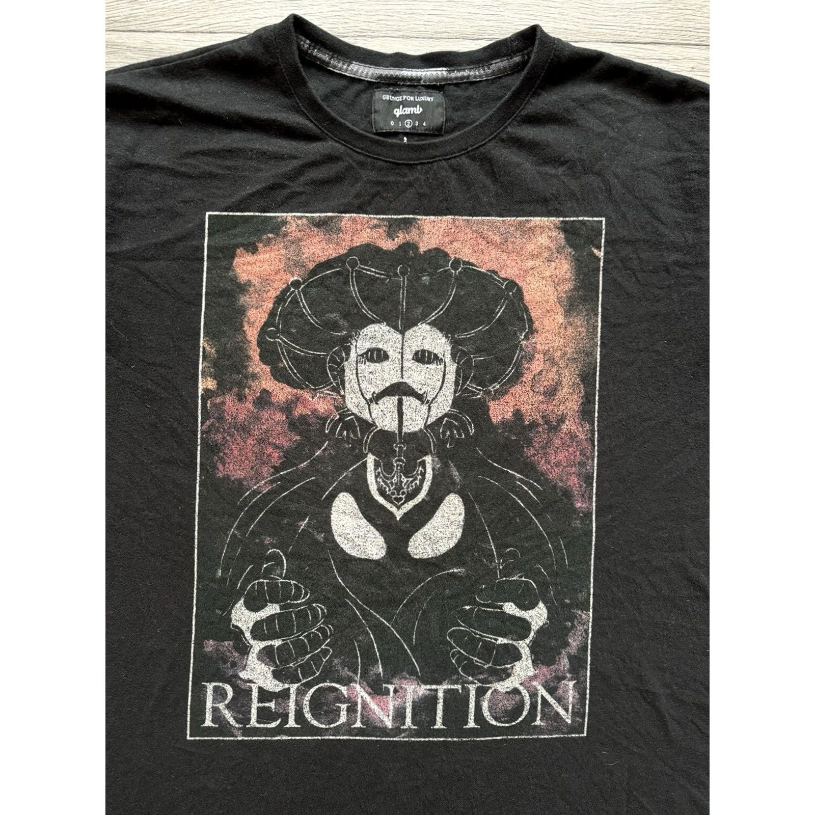 Vintage Glamb JoJo’s Bizarre REIGNITION T-shirt Black M Men Short Sleeve 2 Medium REIGNITION Mens T-Shirt Size US M / EU 48-50 / 2 - 6 Thumbnail