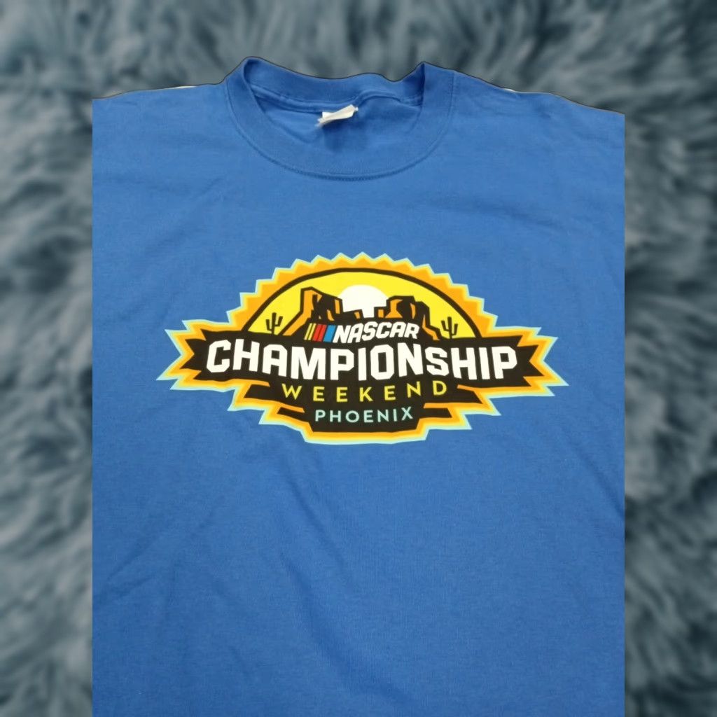 Port & Company VINTAGE NASCAR CHAMPIONSHIP WEEKEND PHOENIX Phx int'l raceway T-Shirt 3XL BLUE Men Short Sleeve Size US XXL / EU 58 / 5 - 1 Thumbnail