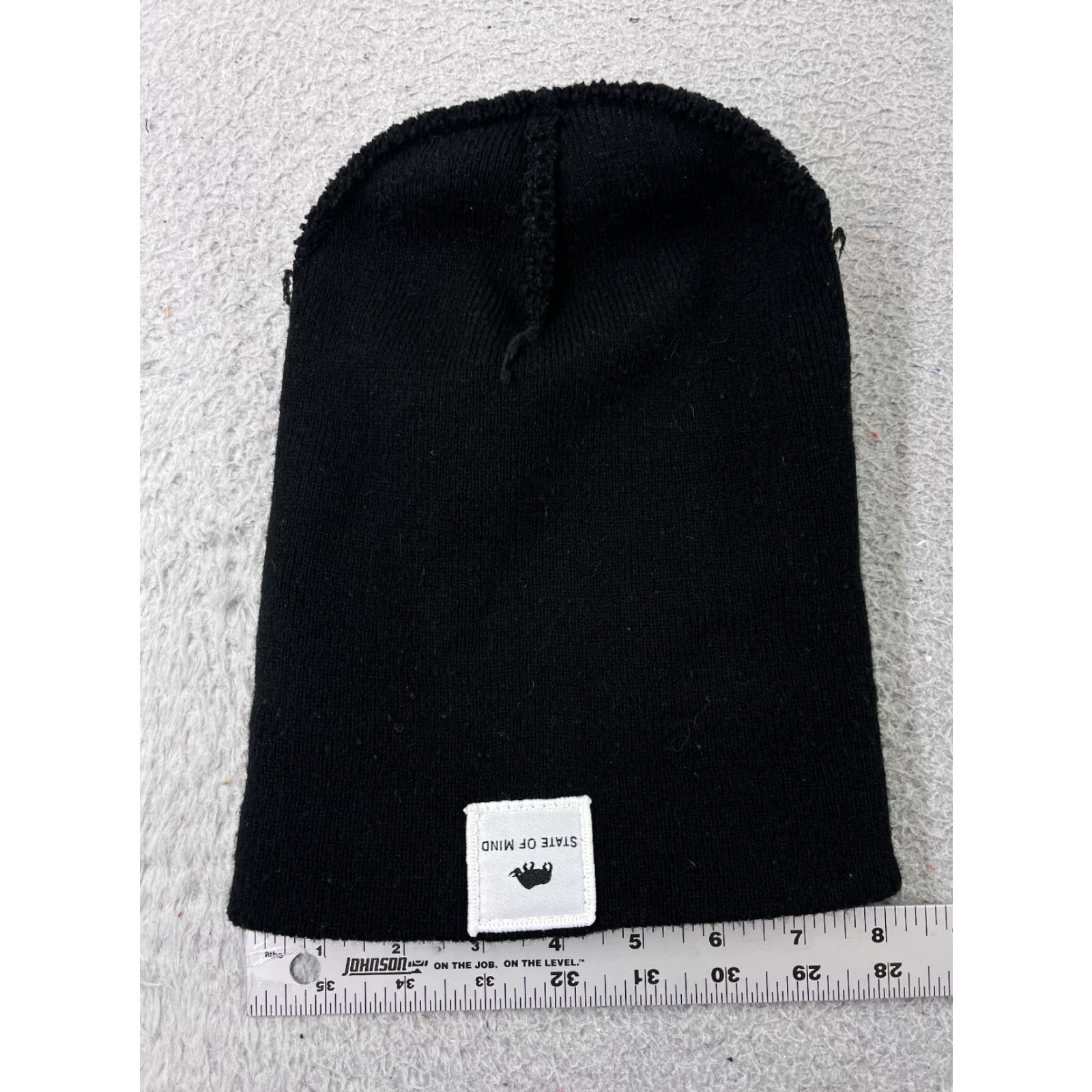 Vintage State Of Mind Beanie Adult One Size Black Knit Acrylic Ski Logo Unisex Size ONE SIZE - 4 Thumbnail