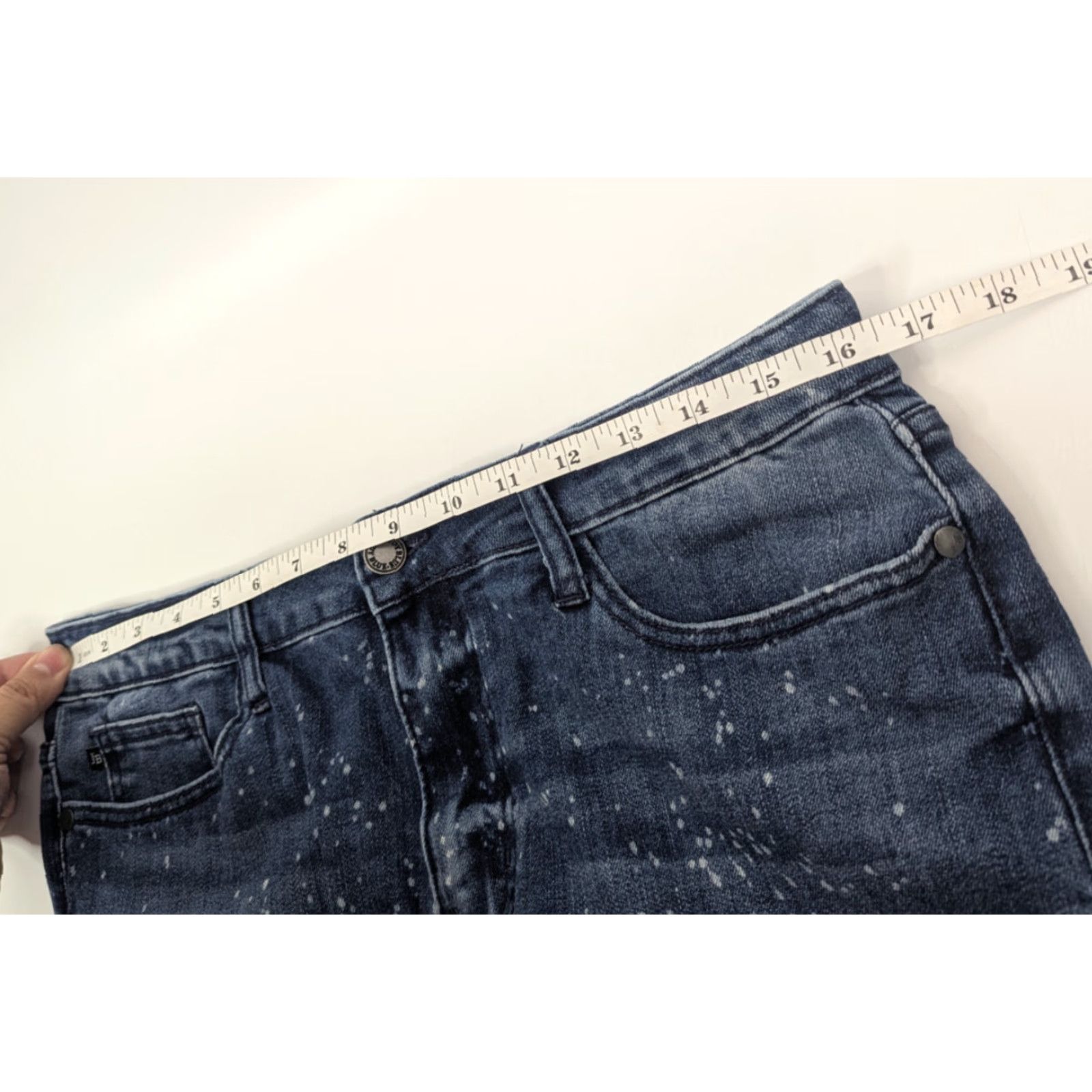 Vintage Judy Blue Jeans Women 13/31 Relaxed Fit Denim 5-Pocket Stretch Medium Wash Speckled JB88226 Size 34" / US 12 / IT 48 - 7 Thumbnail