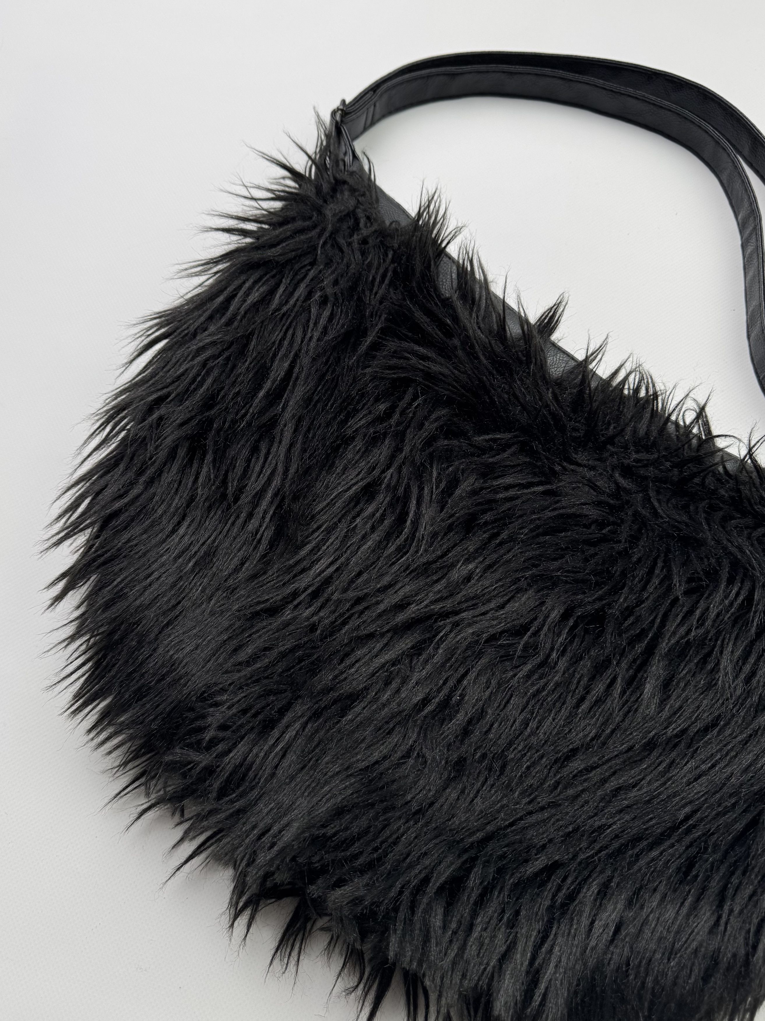 Vintage Vintage Fluffy Faux Fur Bag B573(V321)E2 Size ONE SIZE - 2 Thumbnail