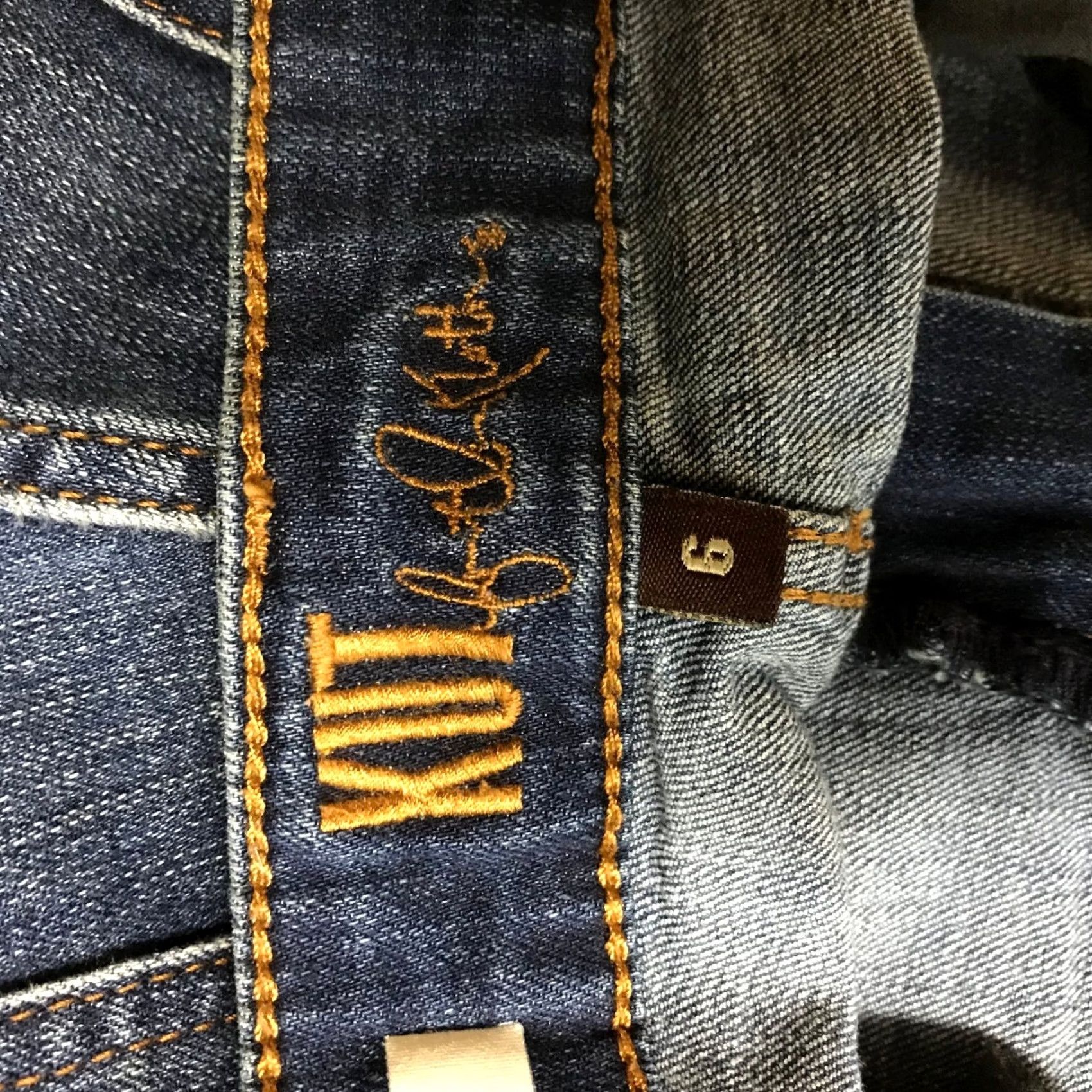 Vintage KUT from the Kloth Katy Boyfriend Jeans Dark Wash Slim Fit Denim Utility Size 27" / US 4 / IT 40 - 7 Thumbnail
