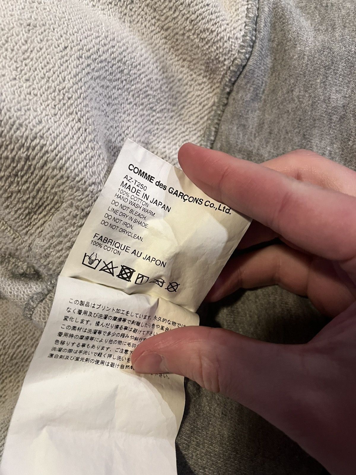 CDG by Comme des Garcons CDG Play Gray Sweatshirt Size US XL / EU 56 / 4 - 6 Thumbnail