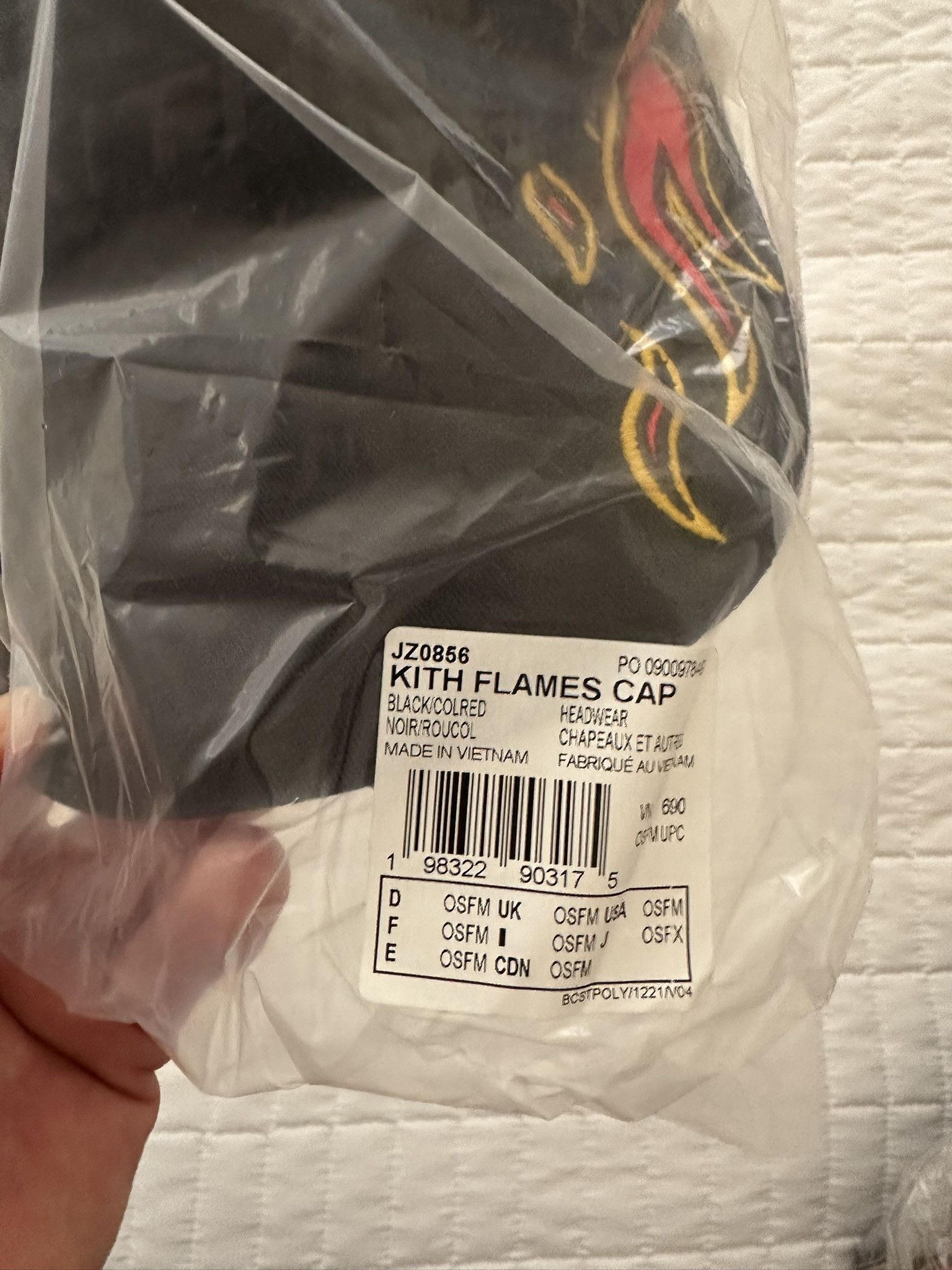 Adidas × Kith KITH | Adidas | Football Flames Cap | Black | FW25 | New Size ONE SIZE - 4 Thumbnail