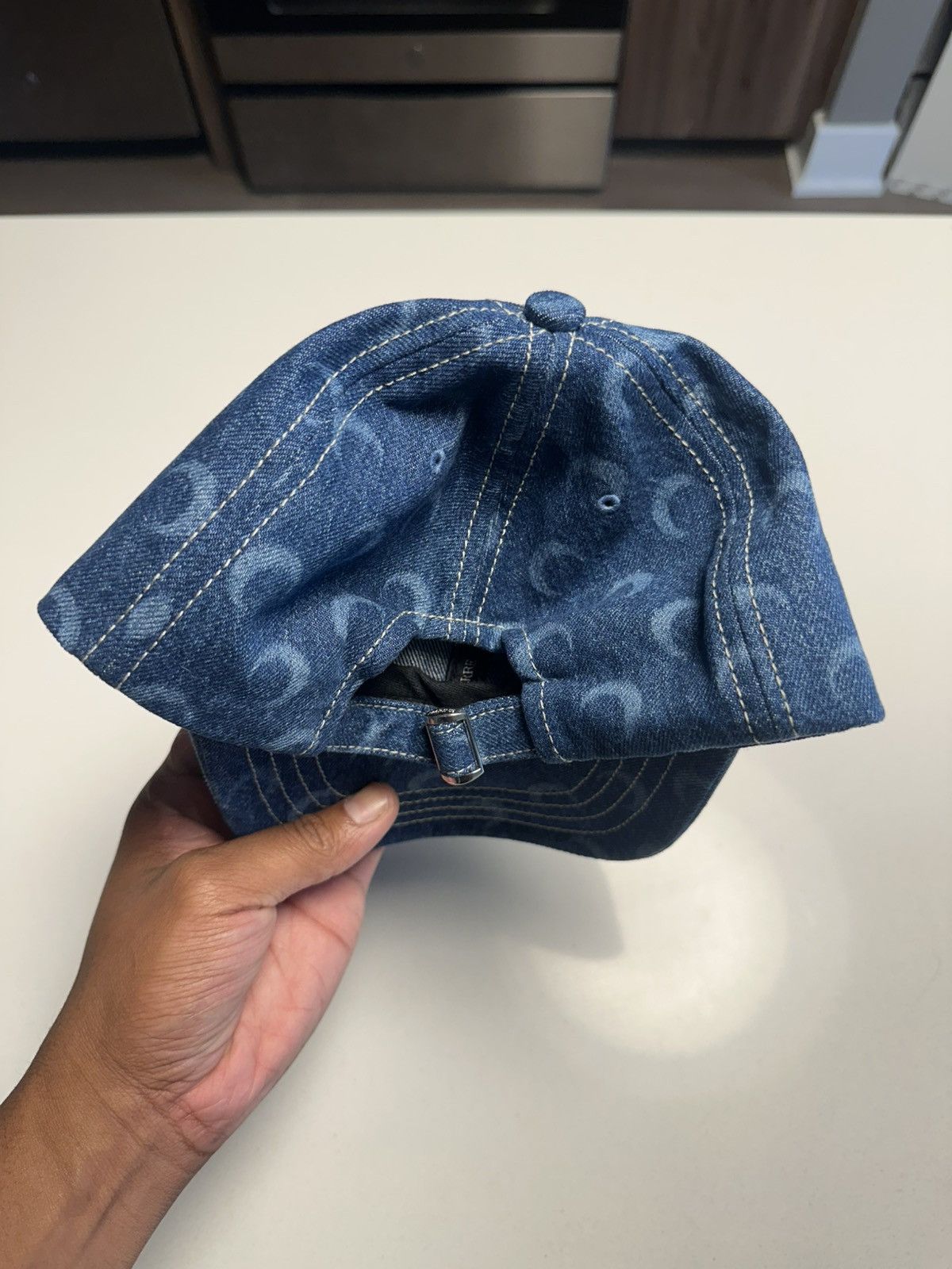 帽子 MARINE SERRE Regenerated CAP MARINE SERRE Marine Serre マリーン セル ベースボールキャップ
