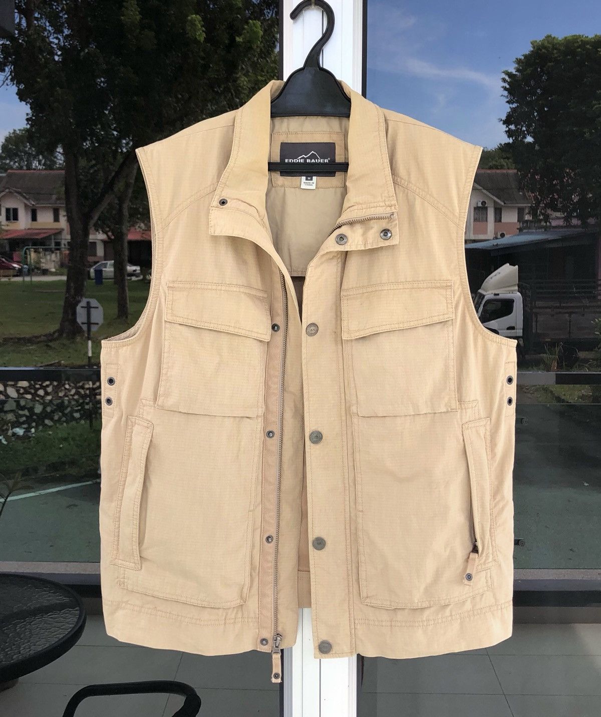 Eddie Bauer Eddie Bauer Travex Safari Travel Full Zip Snap Khaki Vest Size US M / EU 48-50 / 2 - 1 Thumbnail