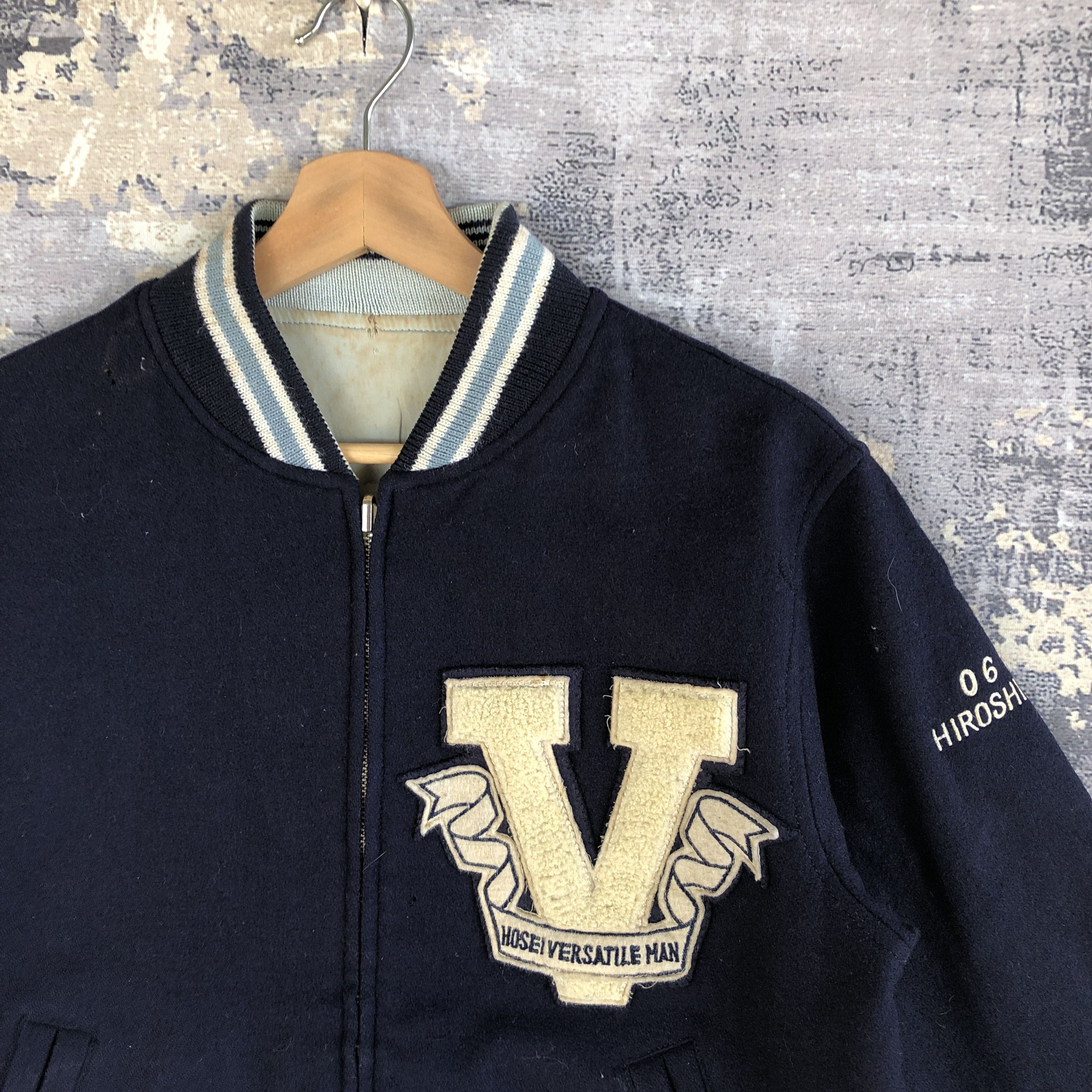 Japanese Brand × Vintage Vintage Vox Inc Bomber Jacket Reversible Letterman Varsity Size US M / EU 48-50 / 2 - 8 Thumbnail