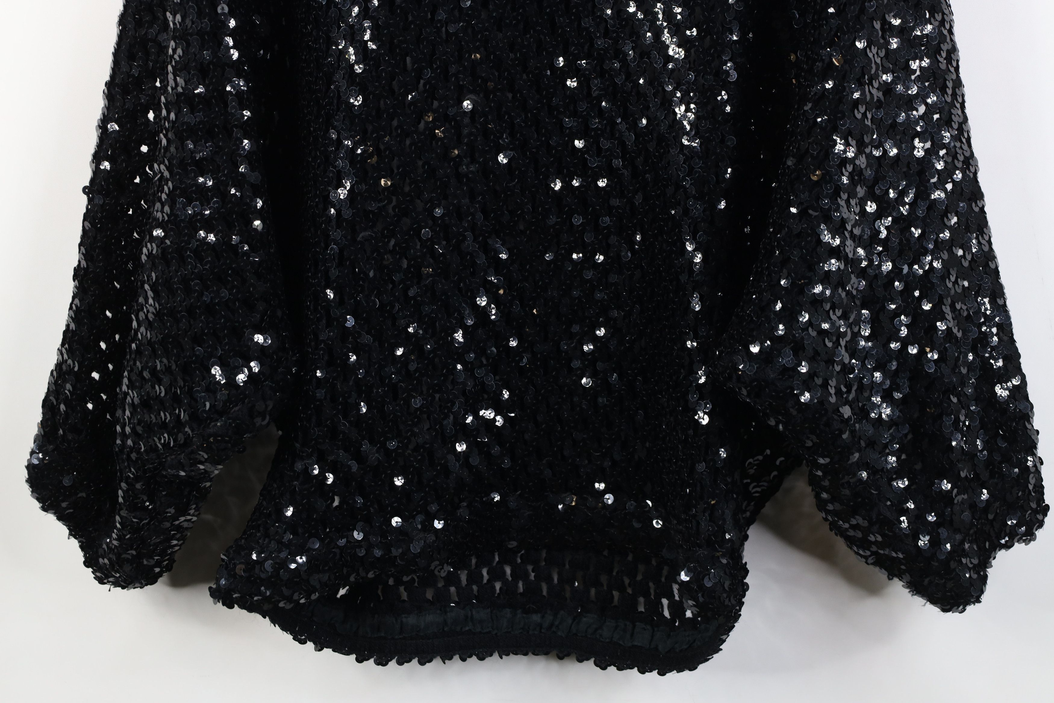 Vintage Vintage 70s 80s Dolman Sleeve Crochet Sequin Sweater Size ONE SIZE - 10 Thumbnail