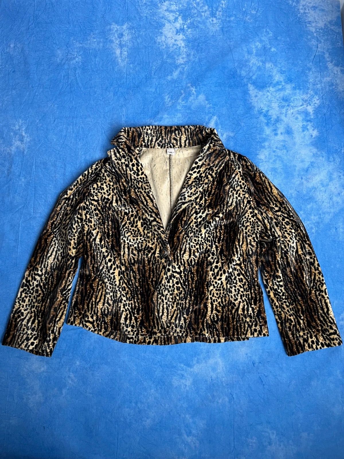Vintage Avant Garde Leopard Print 00s y2k