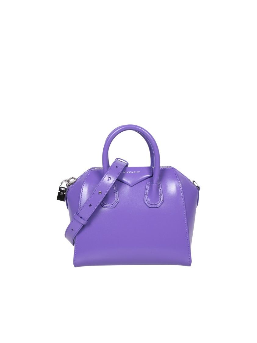 image of Givenchy O1Srvl11E0524 Size: Os Mini Antigona Stretch Bag In Purple, Women's
