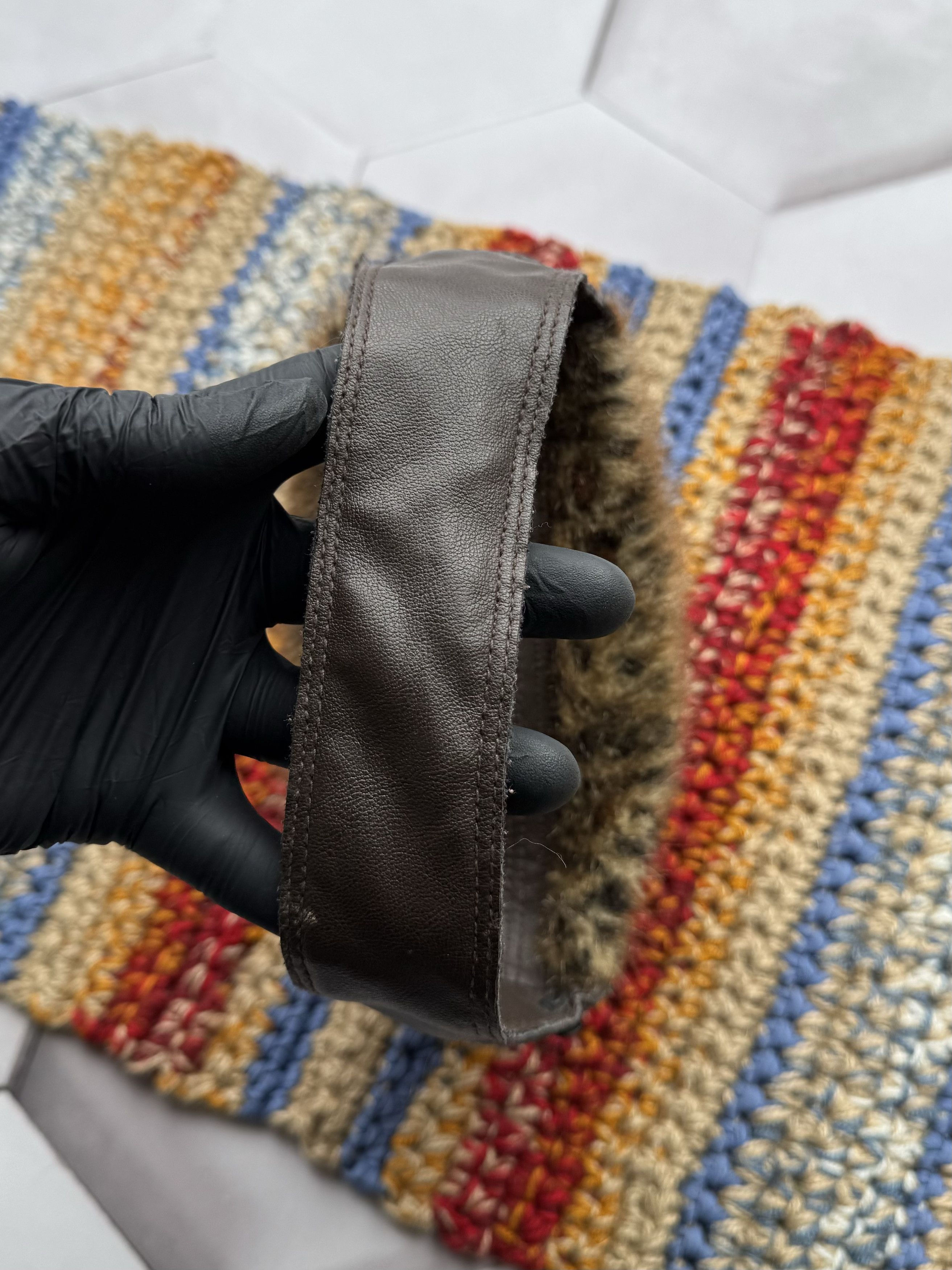 Vintage Vintage Faux Fur Handle Bag (E4) Size ONE SIZE - 5 Thumbnail