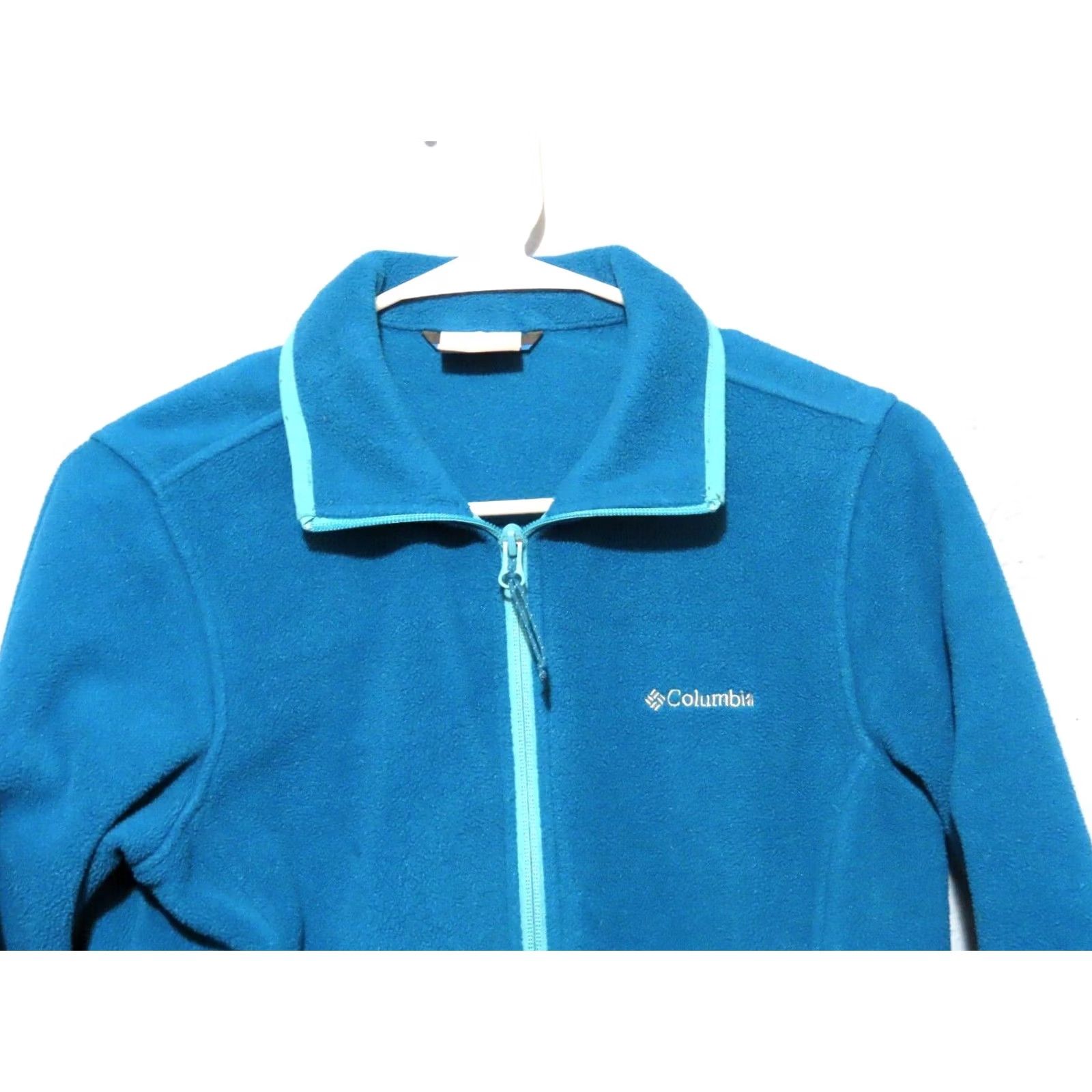 Altea Columbia Women’s S Teal Full Zip Fleece Jacket, Jacket, Women, Small, Teal, Full Zip, Polyester Fleece, Basic Style Size S / US 4 / IT 40 - 3 Thumbnail