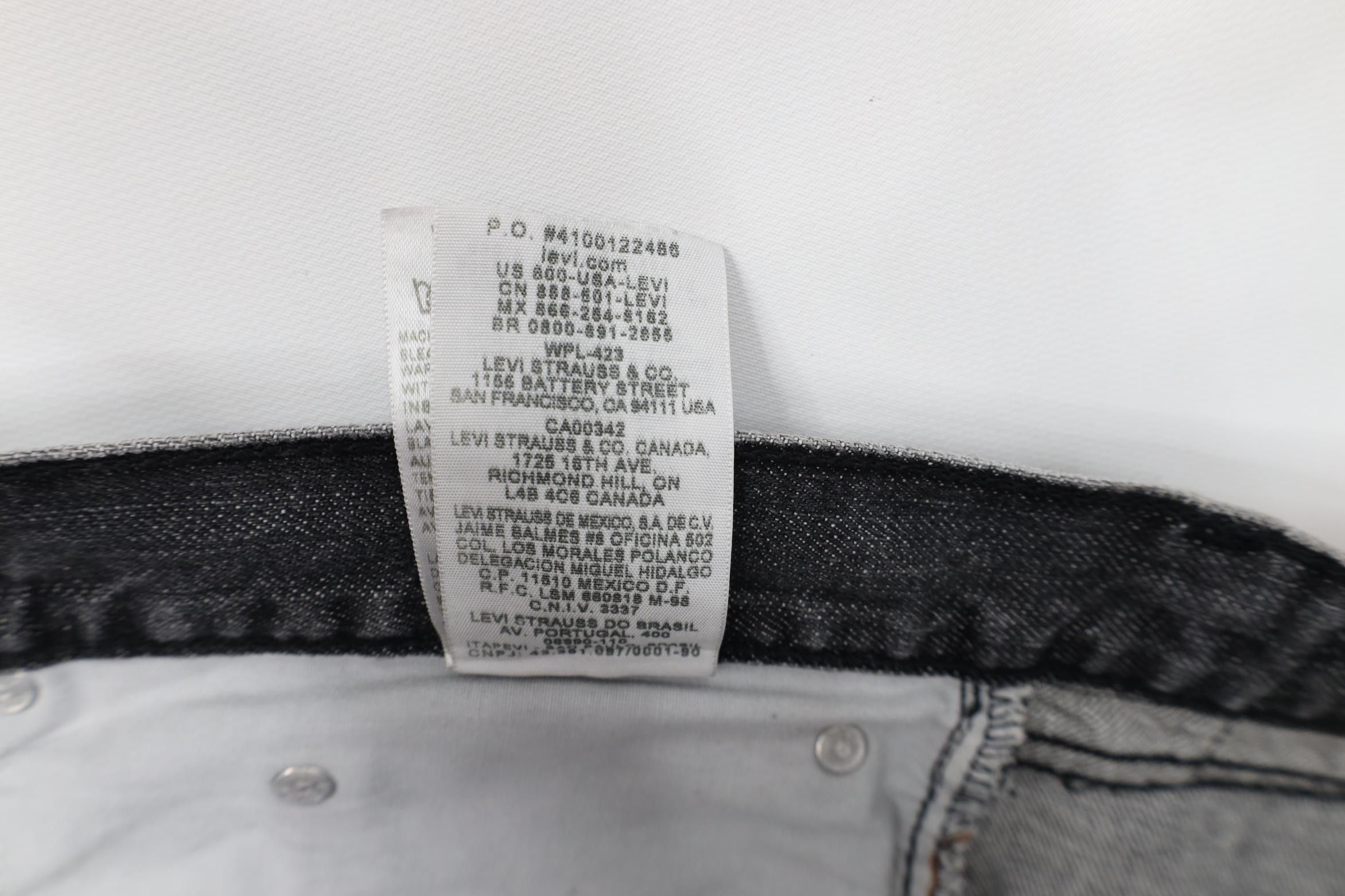 Levi's Vintage Y2K Levis 505 Fit Straight Leg Denim Jeans Black Size US 40 / EU 56 - 10 Thumbnail